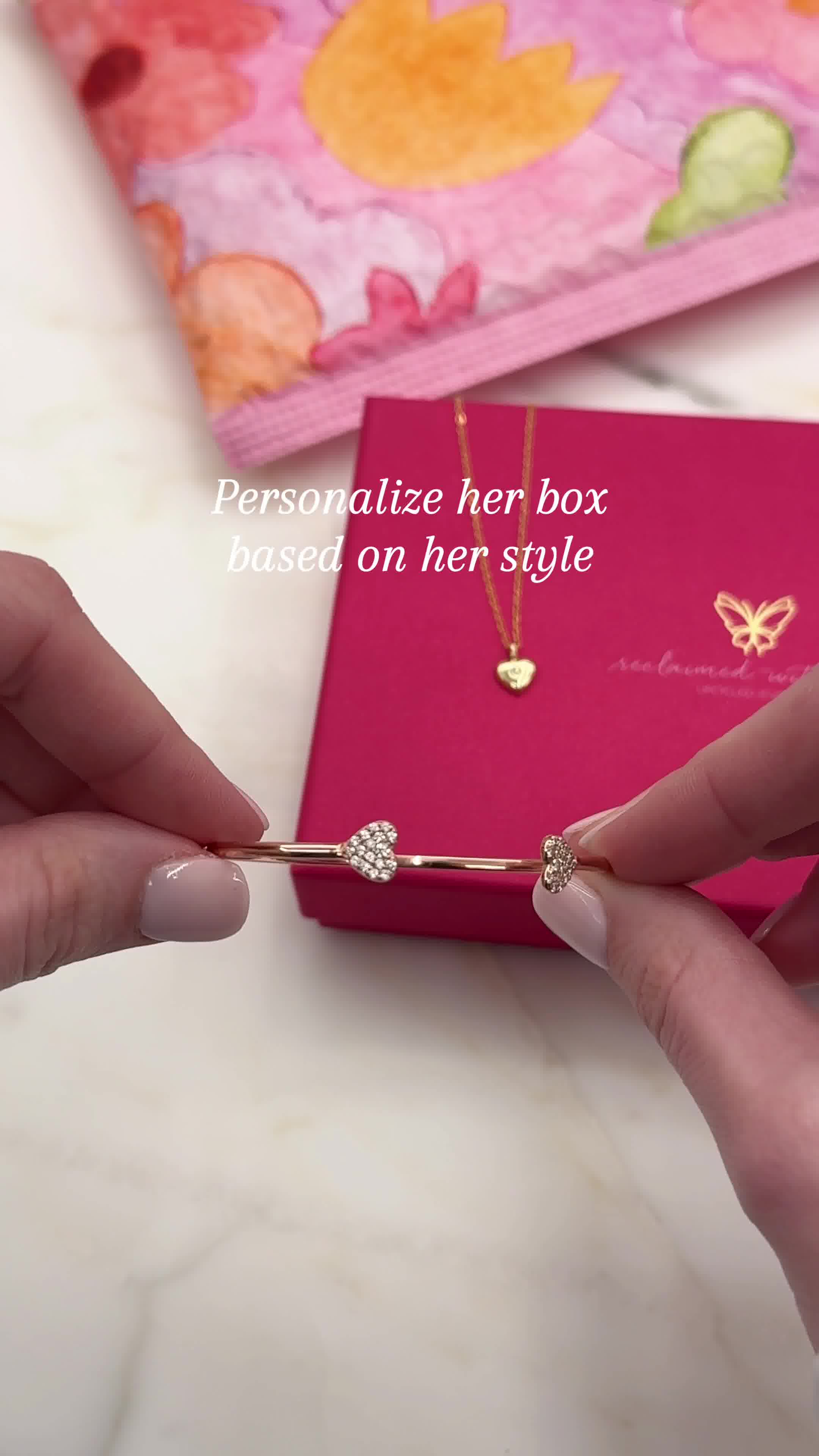Reclaimed With Love Facebook ad: Free surprise in her first box