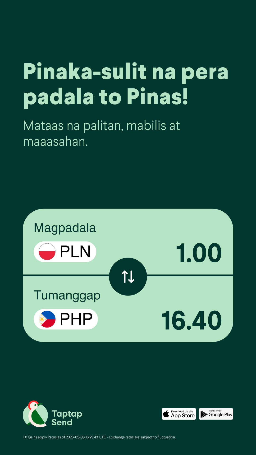 Taptap Send Philippines Facebook ad