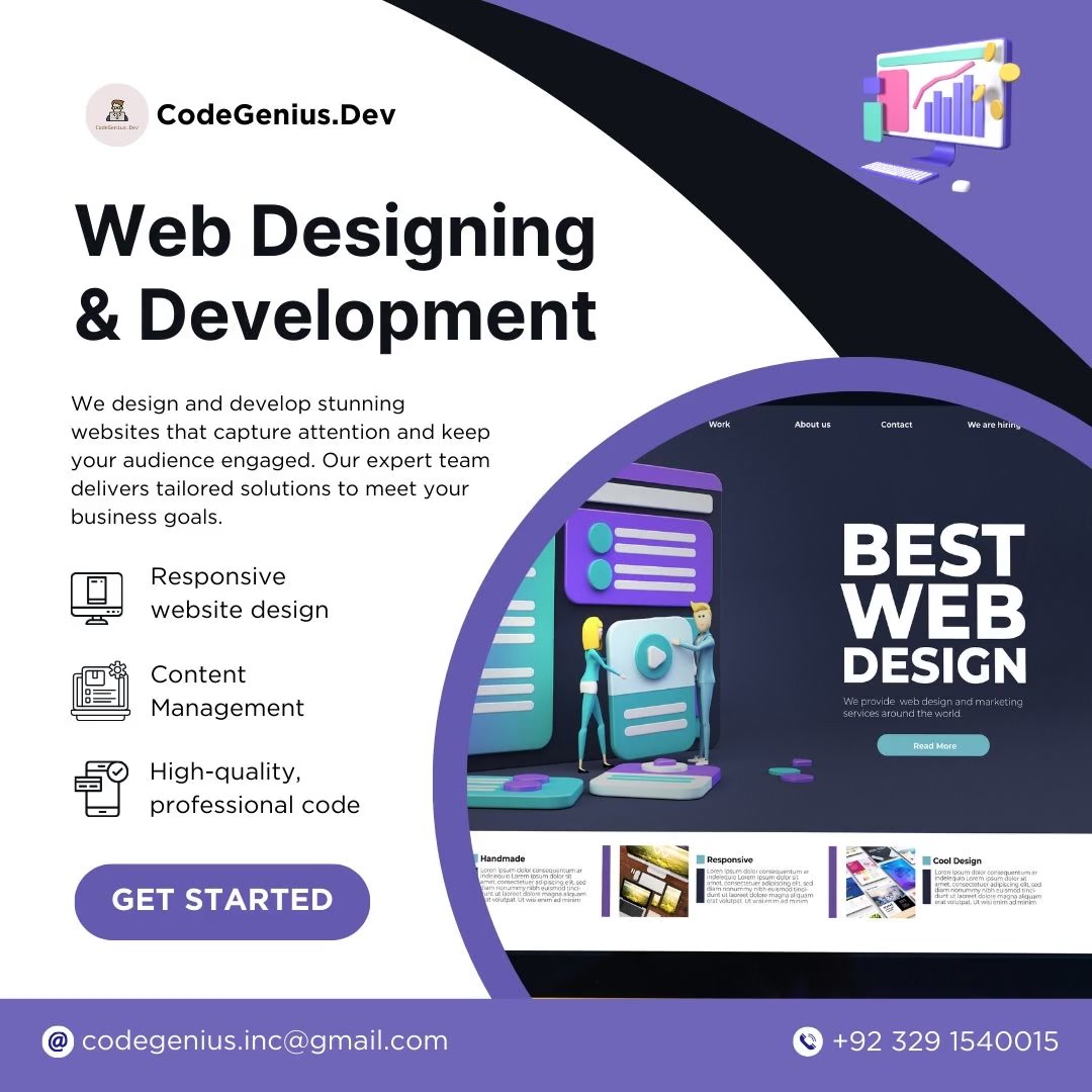 Codegenius.dev Facebook ad: Creative Web Developer