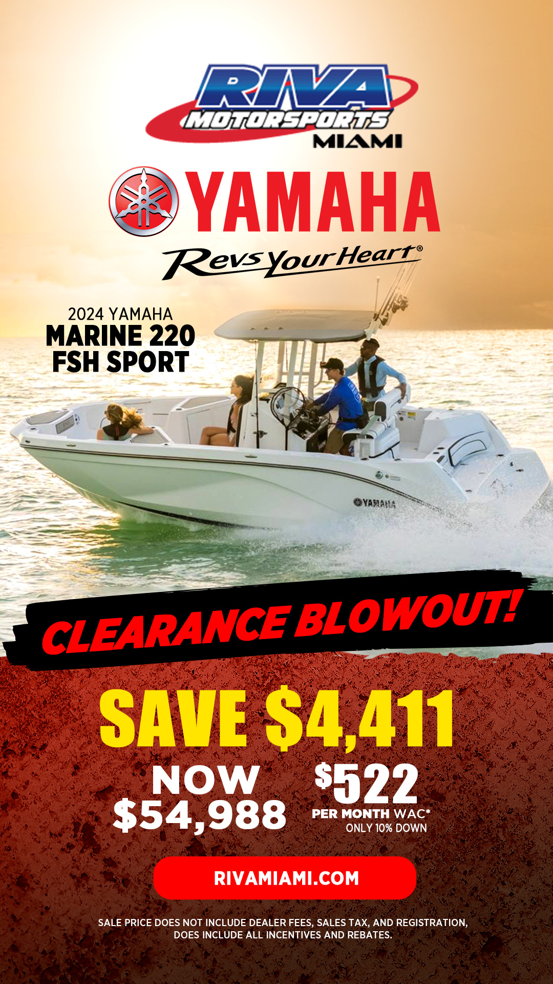 RIVA Motorsports Miami Facebook ad from Jul 21, 2025