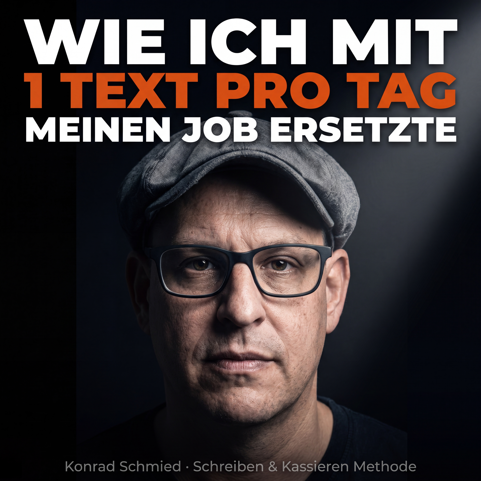 Konrad Schmied Facebook ad: 2.Standbein mit anonymen Texten