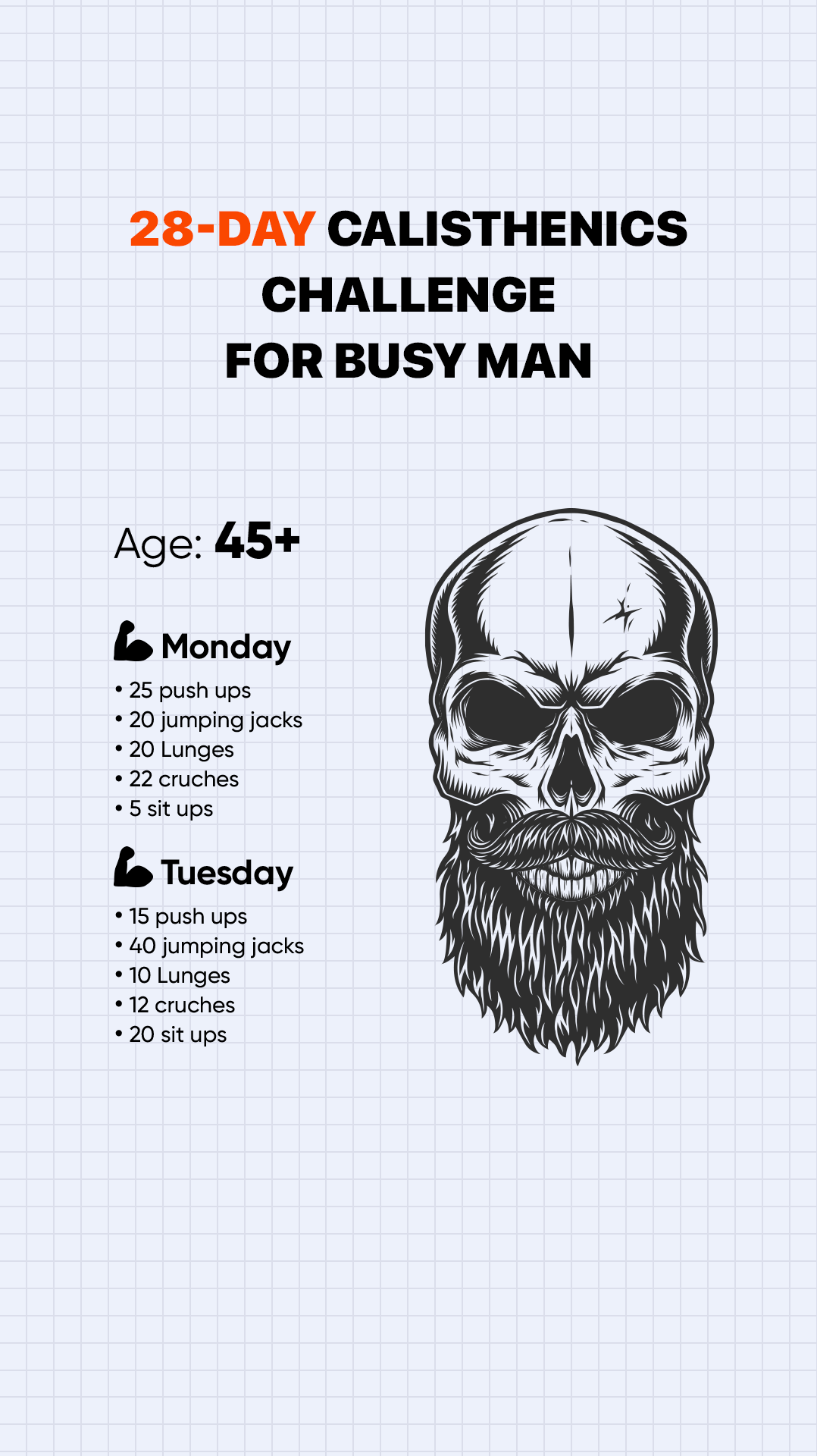 28 Day Challenge - Calisthenics Facebook ad