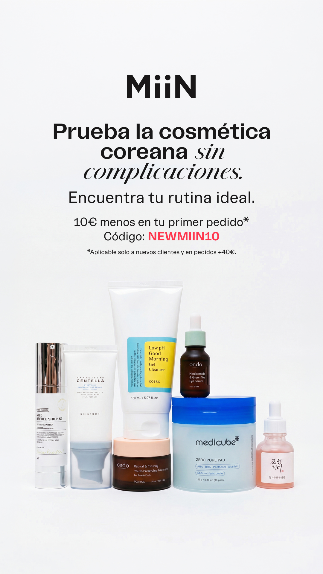 MiiN Korean Cosmetics Facebook ad from Jul 20, 2026