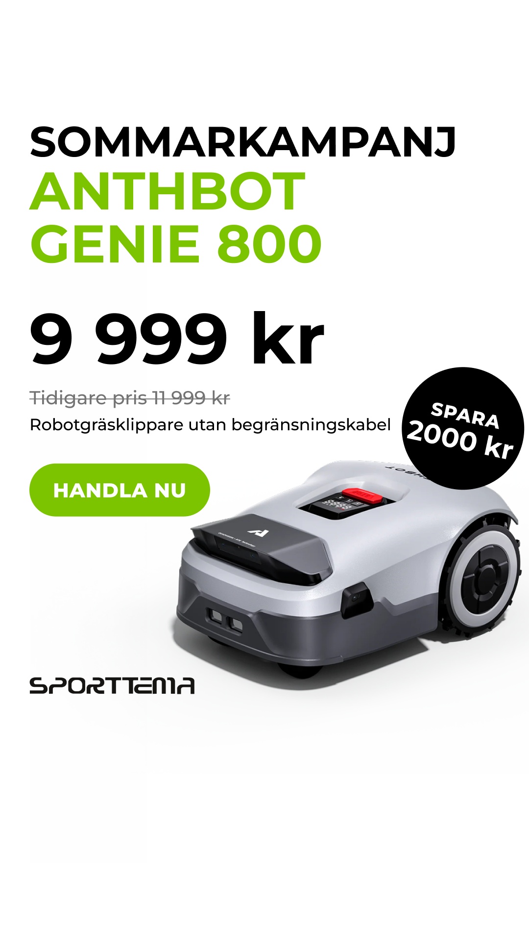 Sporttema Facebook ad from Jul 26, 2026