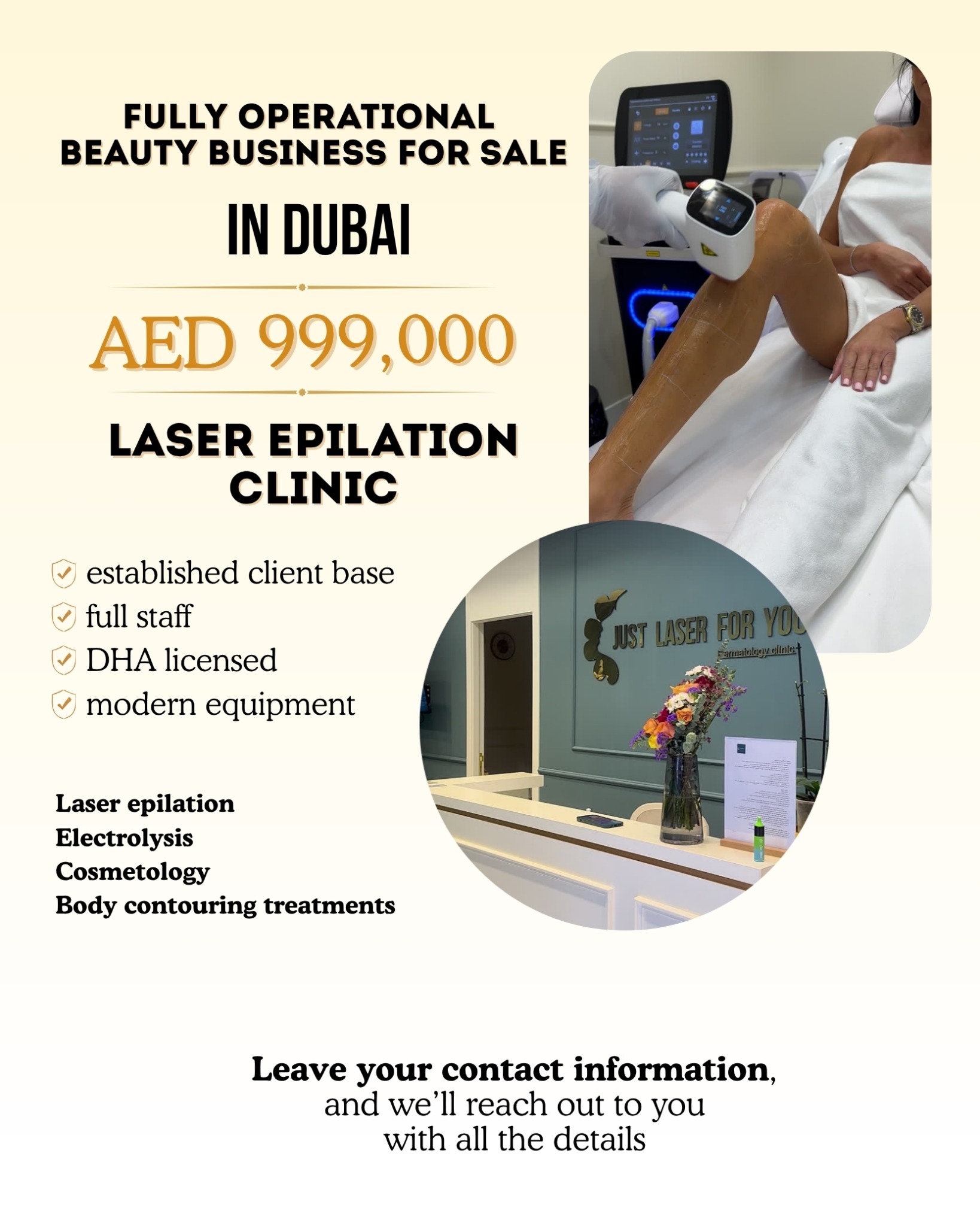 Laser Hair Removal in Dubai Facebook ad