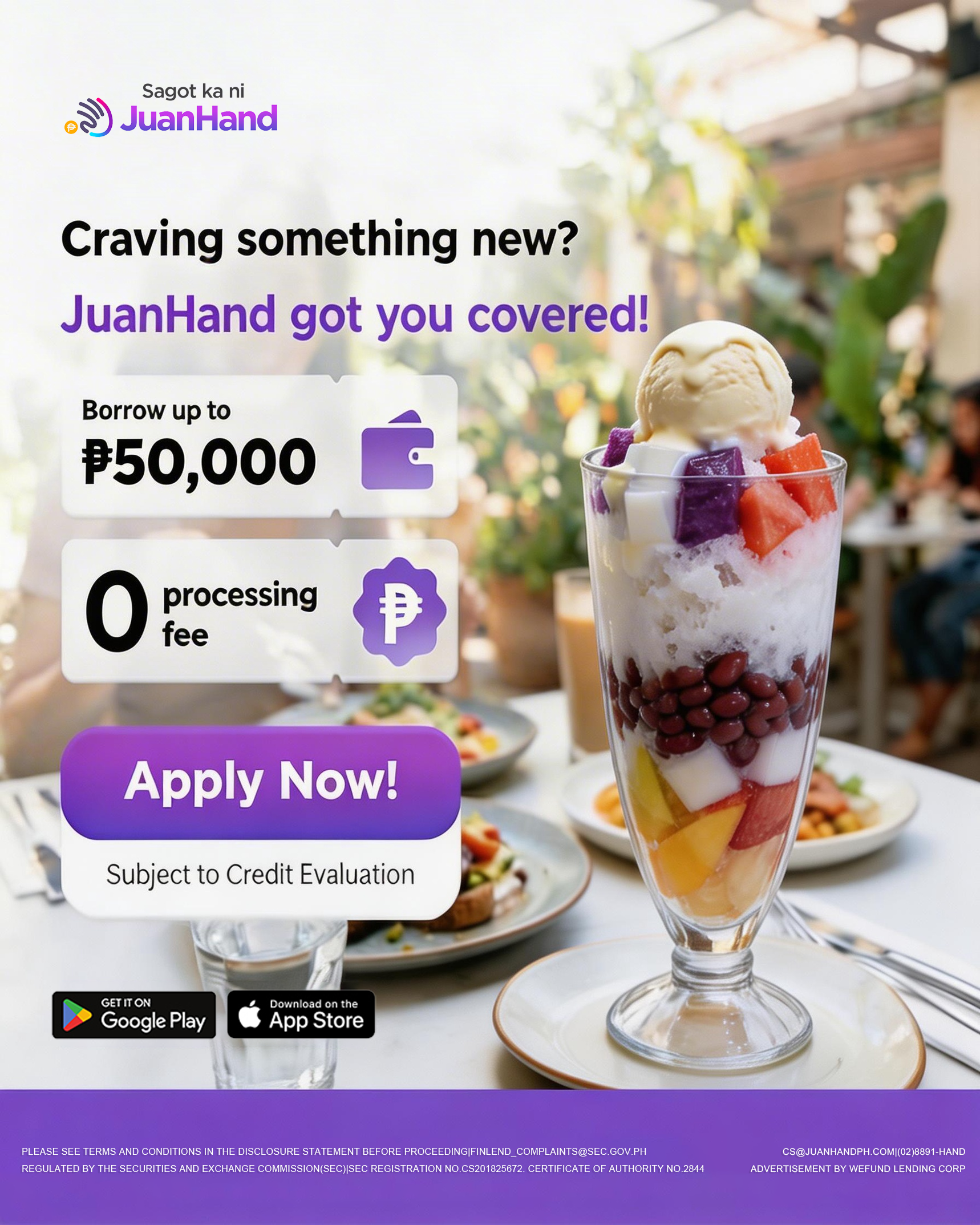JuanHand Facebook ad