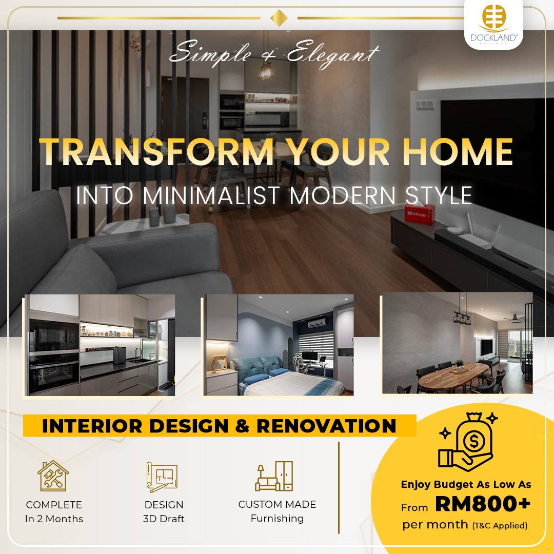 Dockland Builder Group Facebook ad: Affordable Plan RM800+ Per Month!