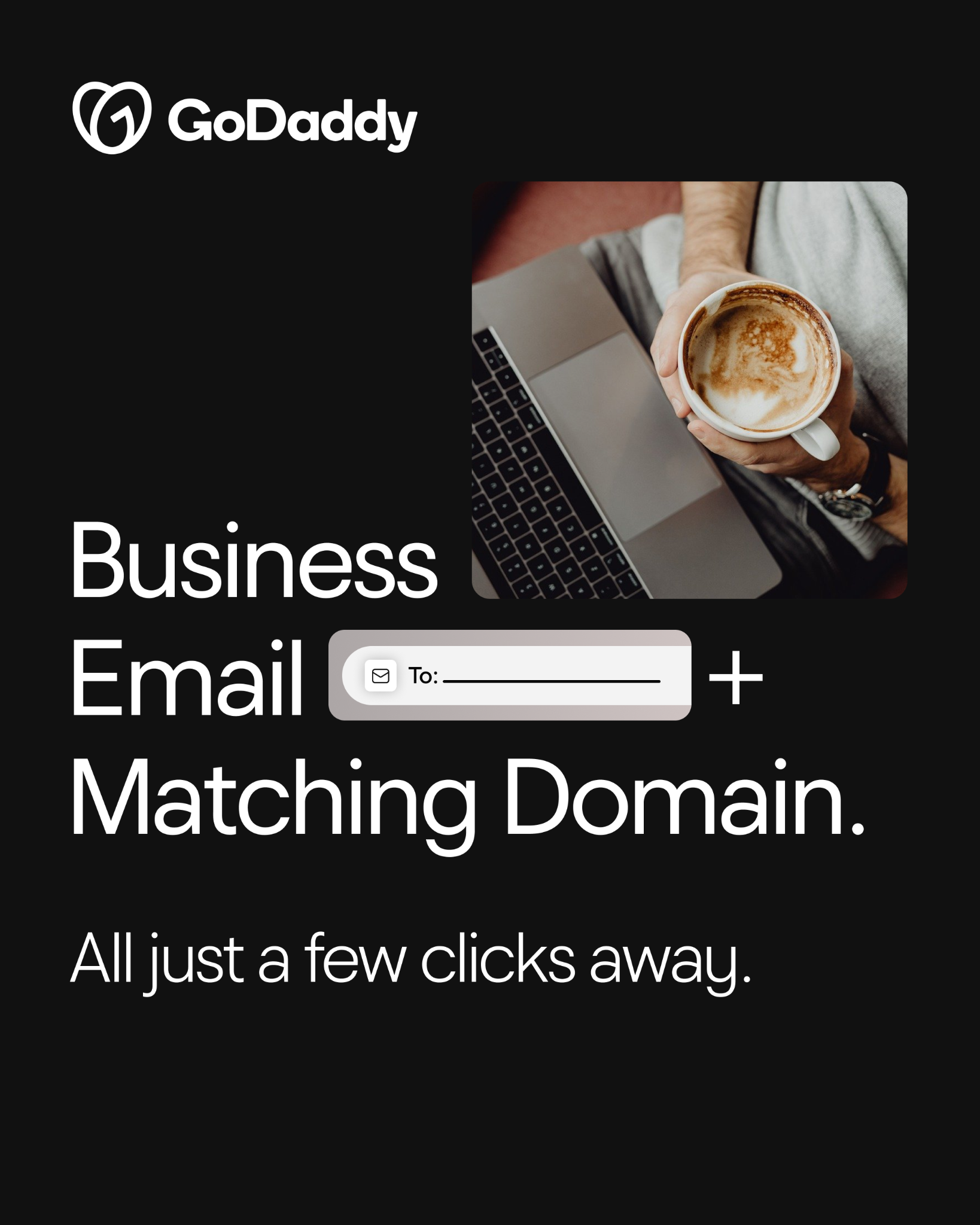 GoDaddy Facebook ad: Ready When You Are.