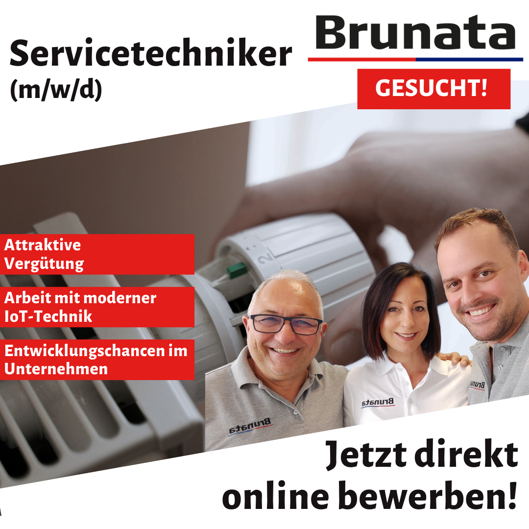 Brunata Facebook ad: Servicetechniker (m/w/d) in der Region Bern