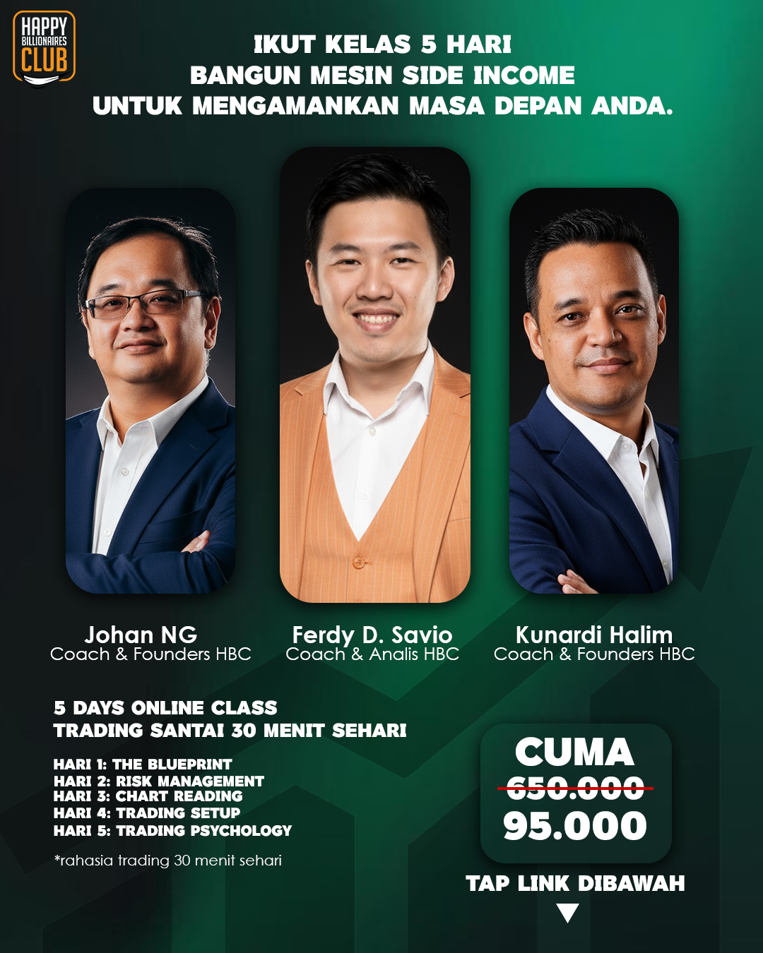 Happy Billionaires Club Facebook ad