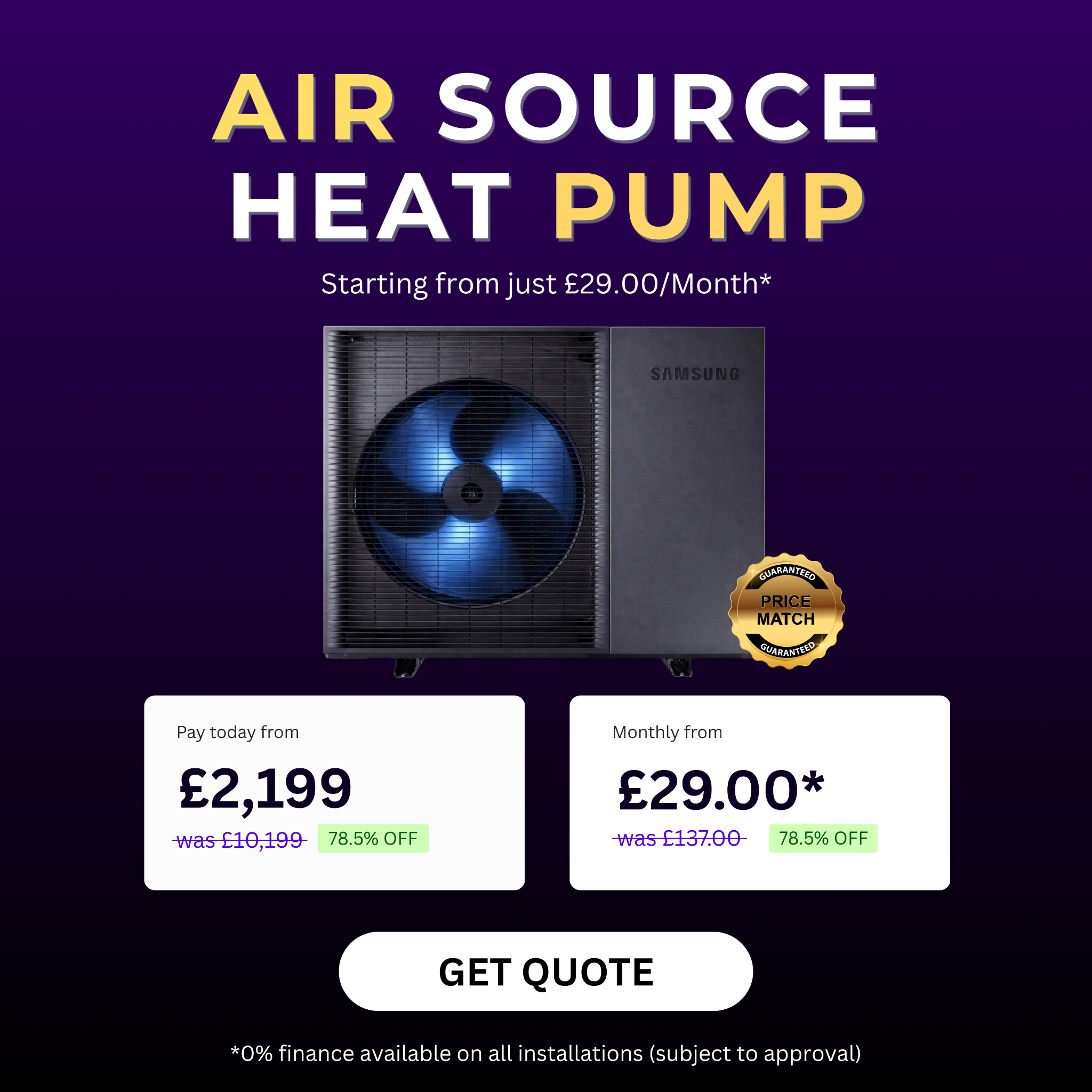 Simple Green Energy Ltd. Facebook ad: Thousands of UK homeowners are shifting to Air…