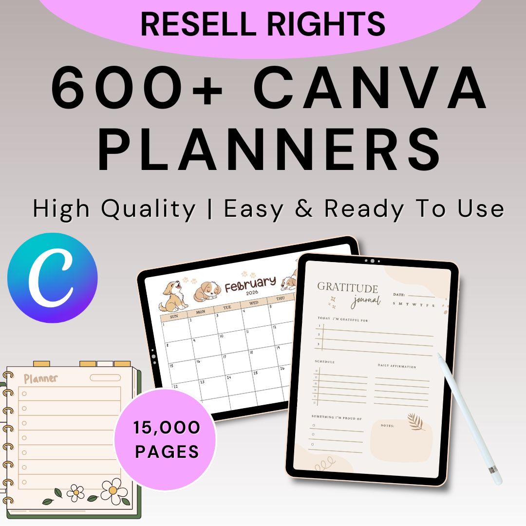 DigitalDot Facebook ad: 15,000 Pages Planners & Journals - Resell Rights!