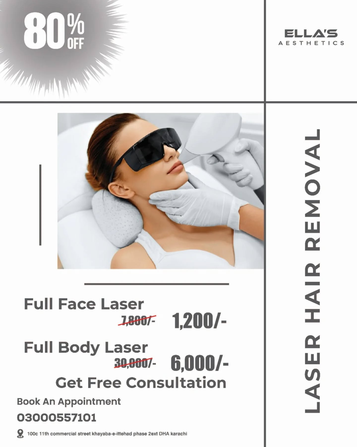 ellas_aesthetics_karachi Facebook ad: Smooth skin, zero hassle