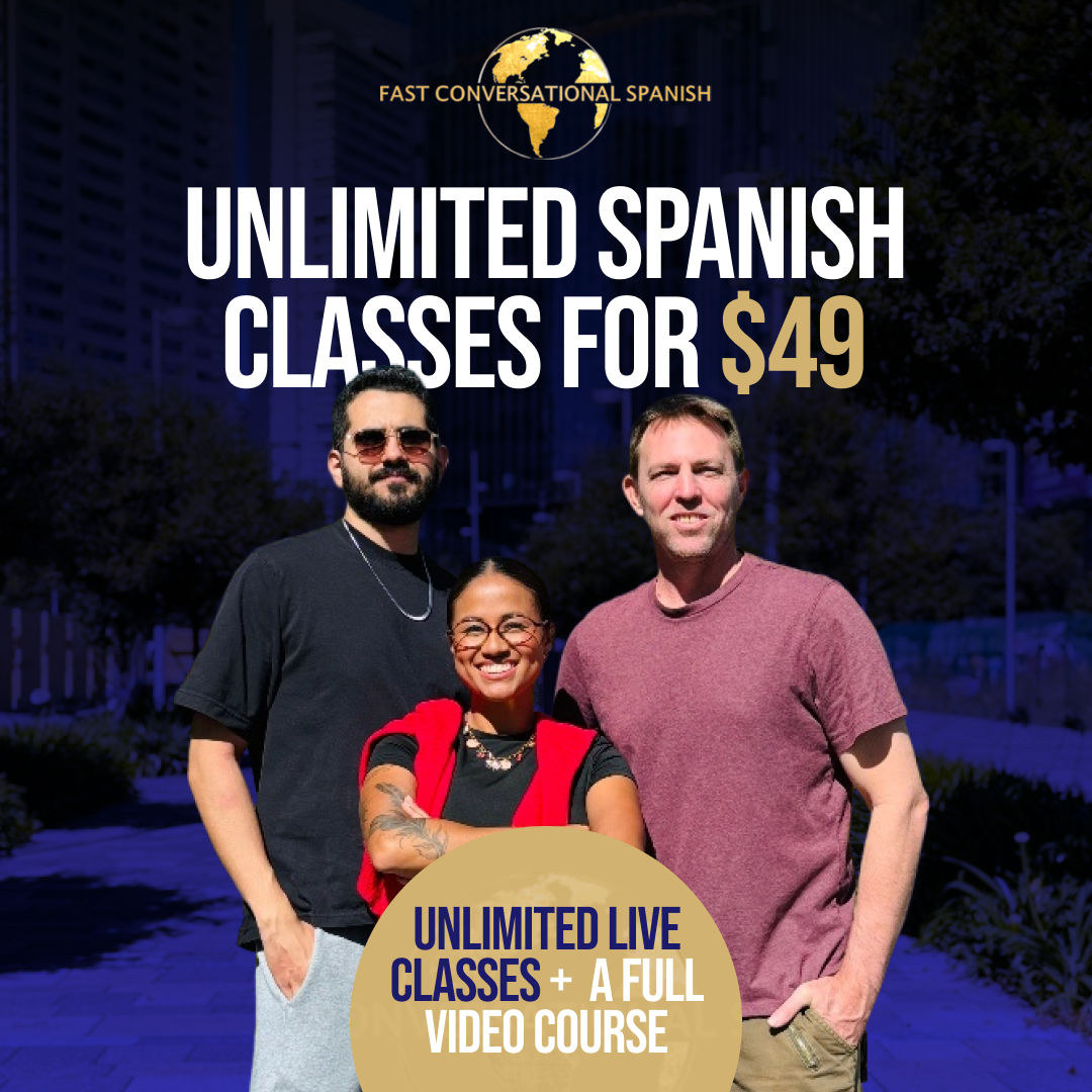 Fast Conversational Spanish Facebook ad: Get Unlimited Spanish Coaching