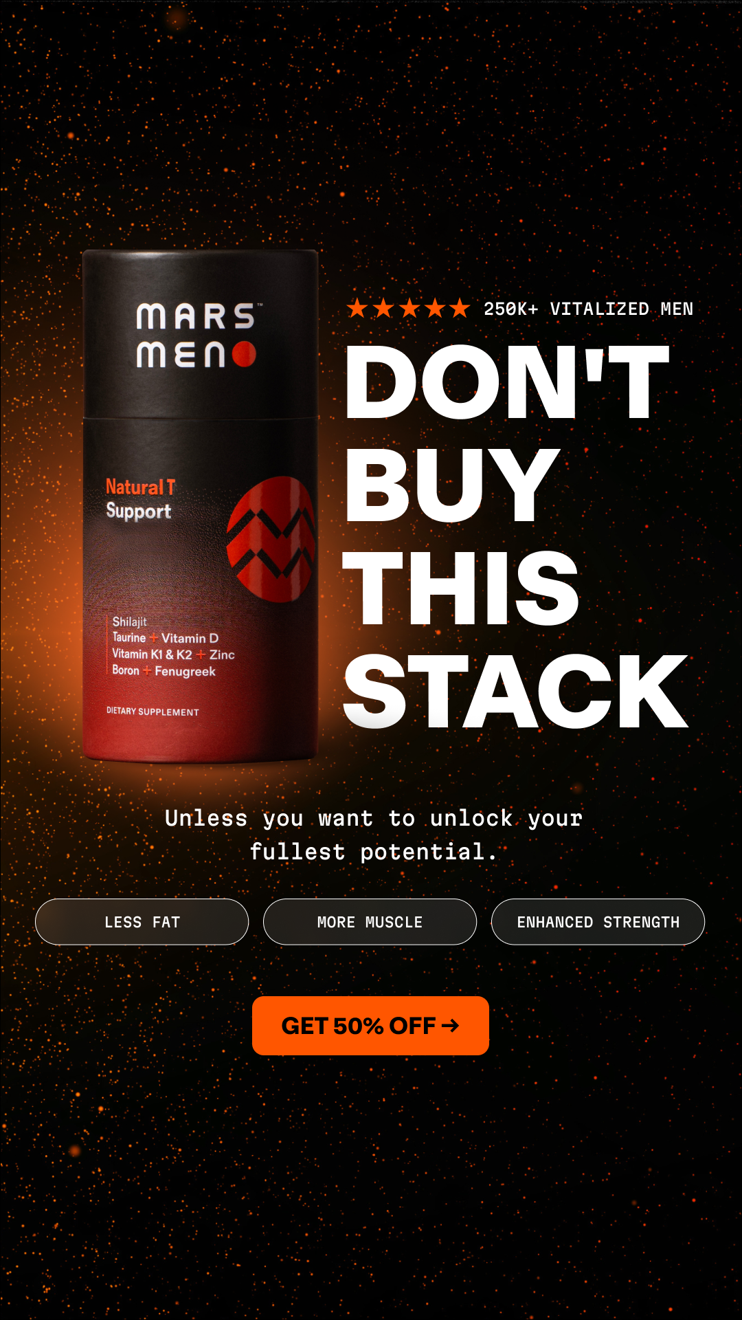 Mars Men Facebook ad