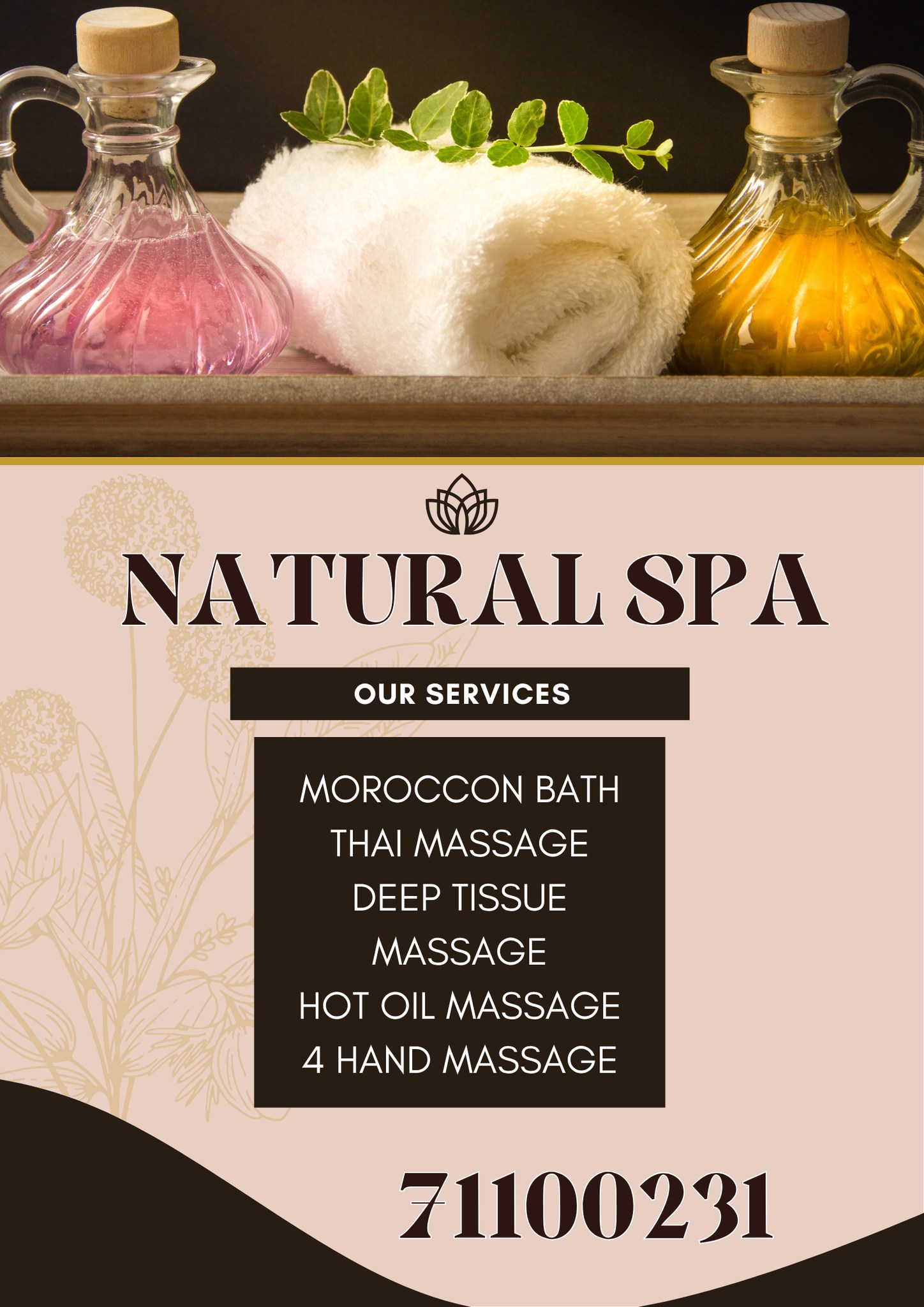 luxury spa Facebook ad: Men's Spa