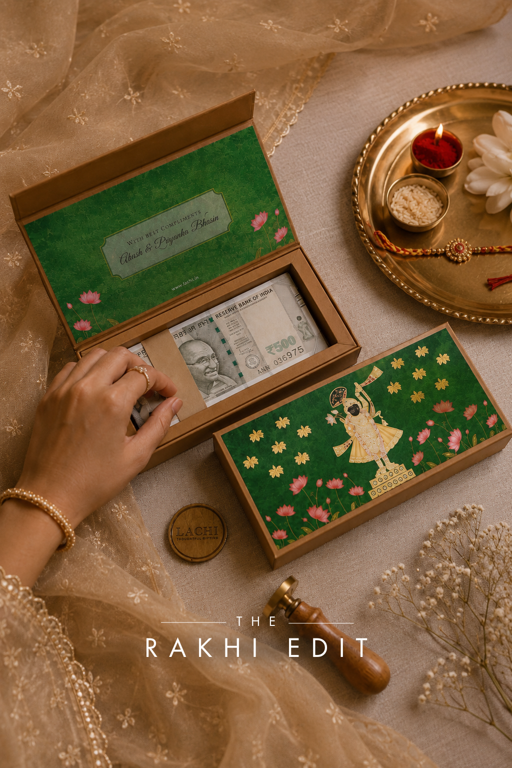 LACHI INDIA Facebook ad: The Perfect Rakhi Cash Gift Box