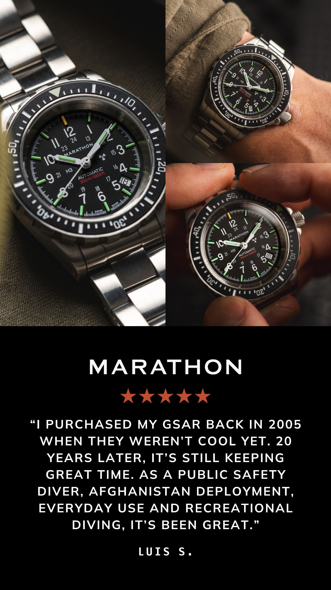 Marathon Watch Company Ltd. Facebook ad from Jan 20, 2026