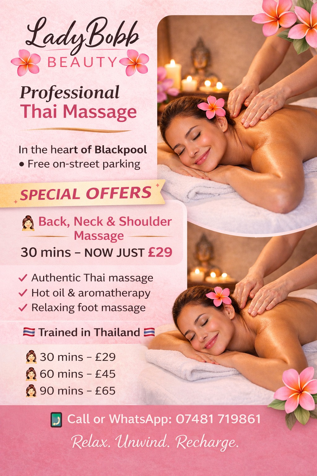 LadyBobb Beauty & Massage Facebook ad: Make an appointment at LadyBobb Beauty & Massage - 2…