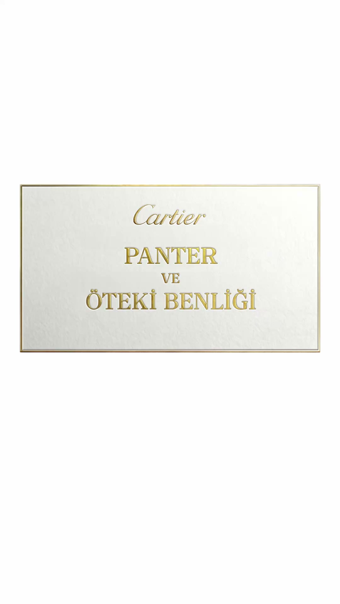 Cartier Facebook ad: Bir gün Panter, aynadaki yansımasıyla karşılaşır.