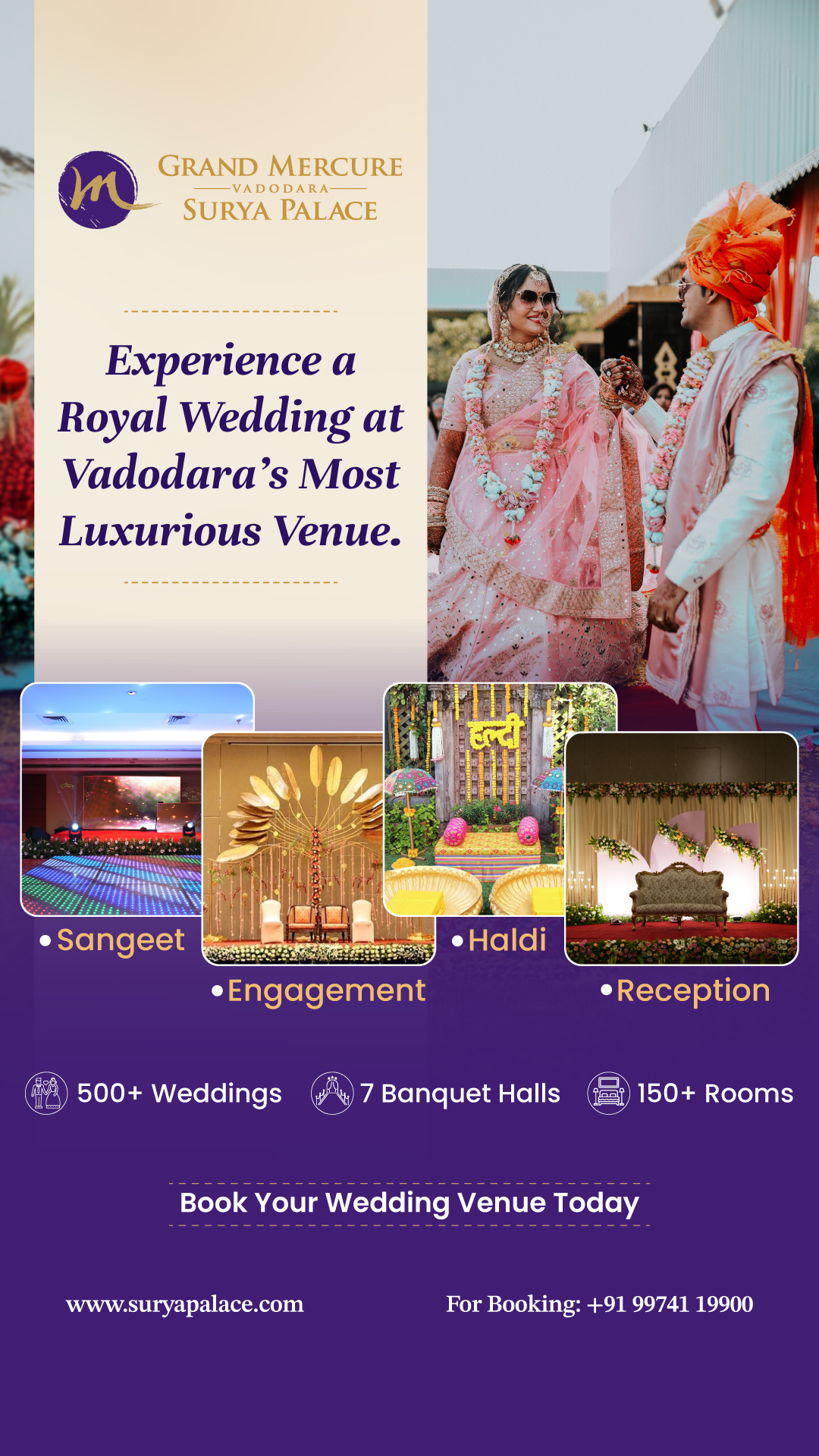 Grand Mercure Vadodara Surya Palace Facebook ad from Feb 5, 2026