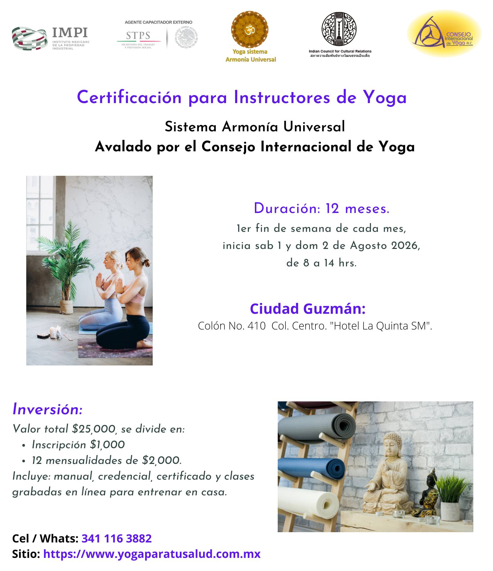 Consejo Internacional de Yoga en México Facebook ad