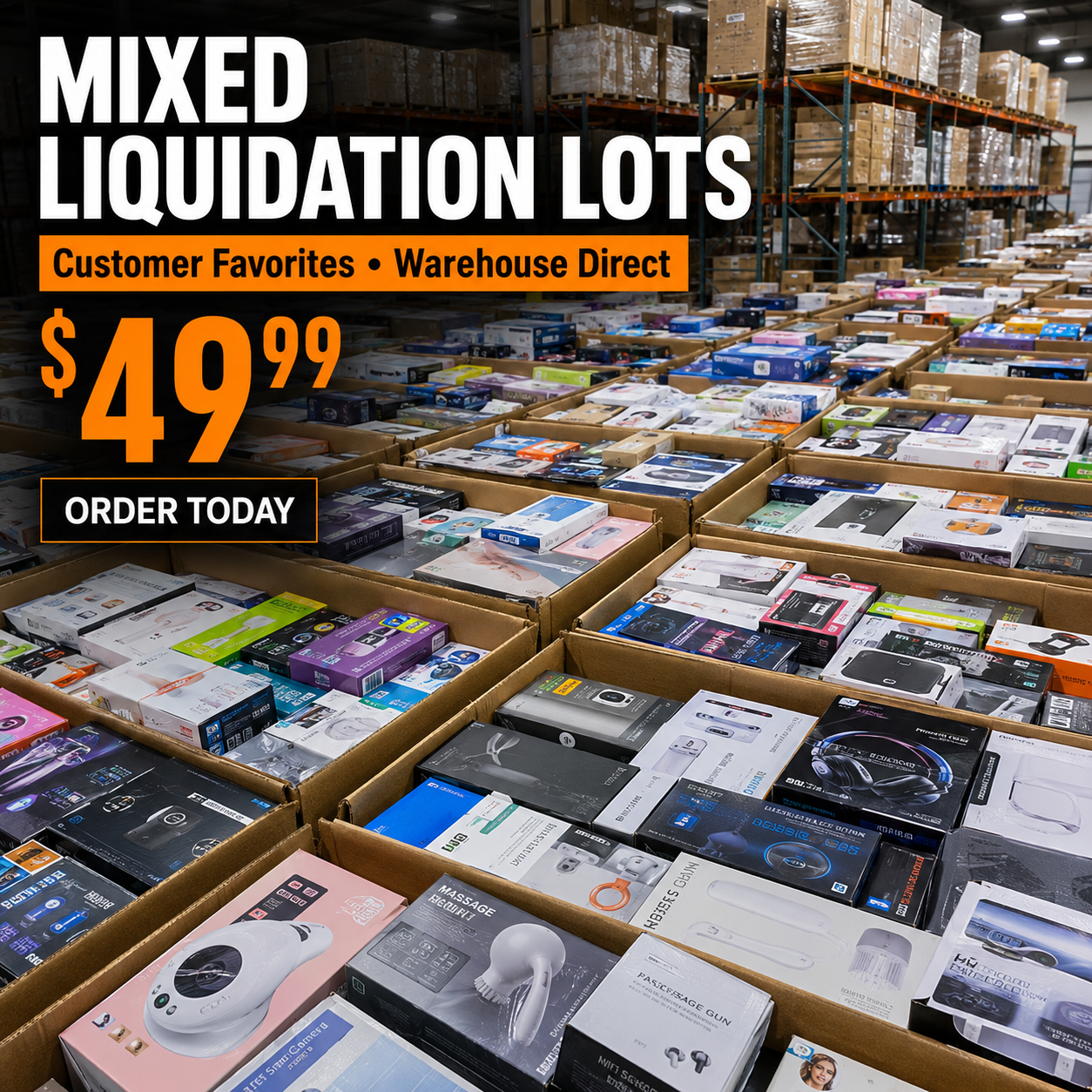 Lucky BulkBox Facebook ad: And many additional electronics brands