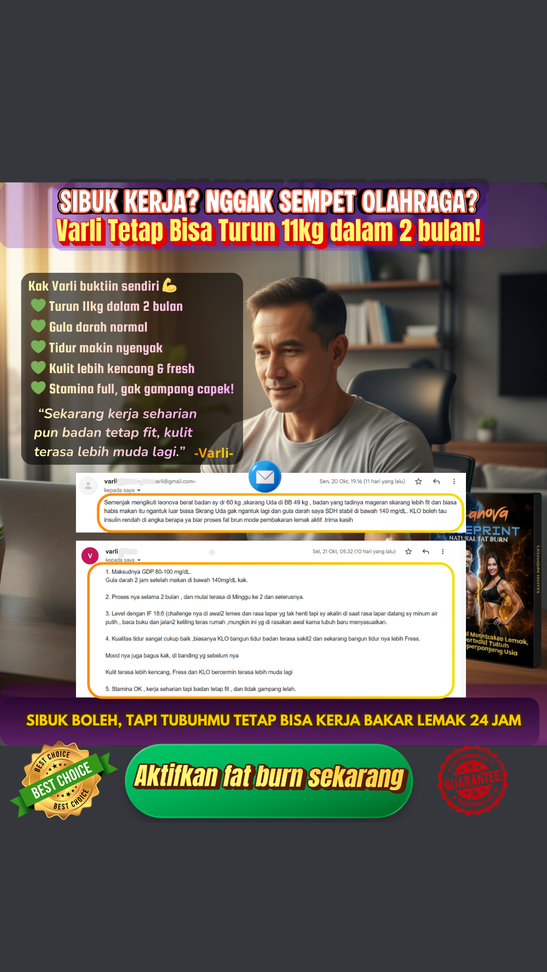 Leanova Fat Burn Facebook ad