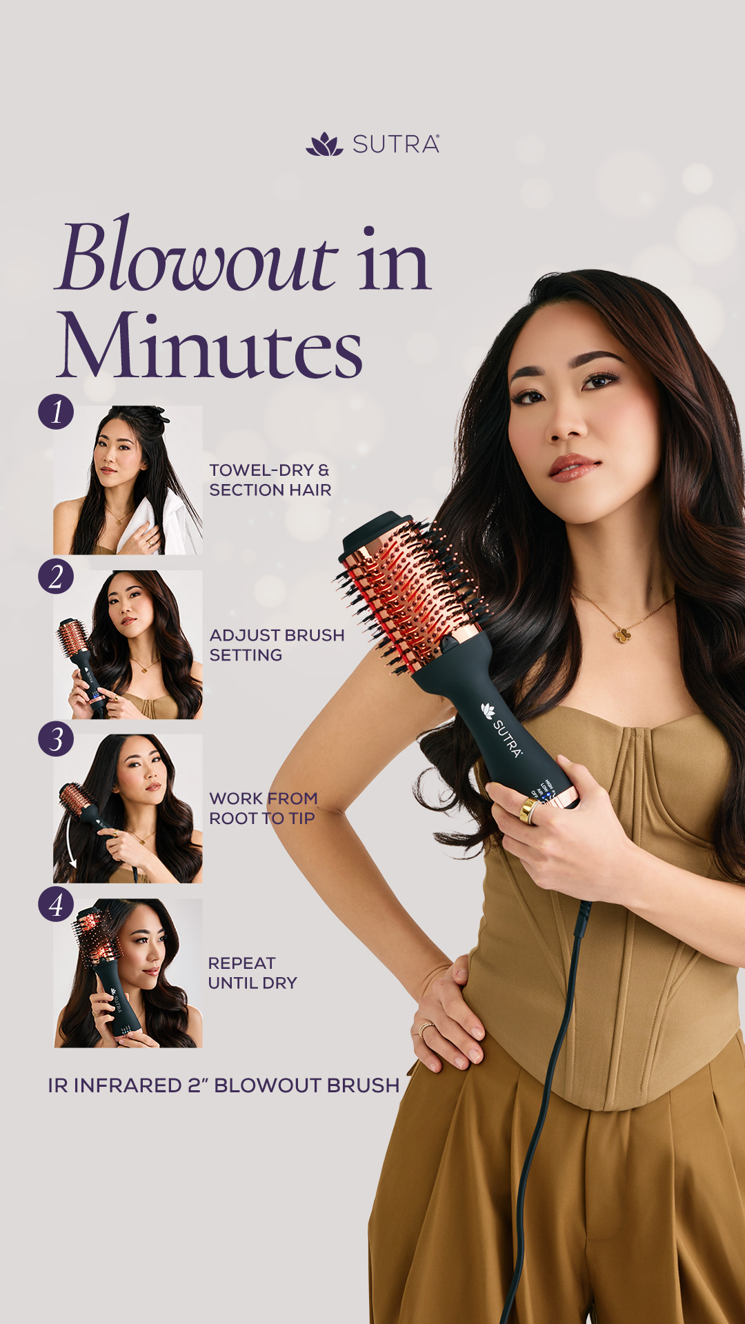 Sutra Beauty Facebook ad: IR Infrared Blowout Brush