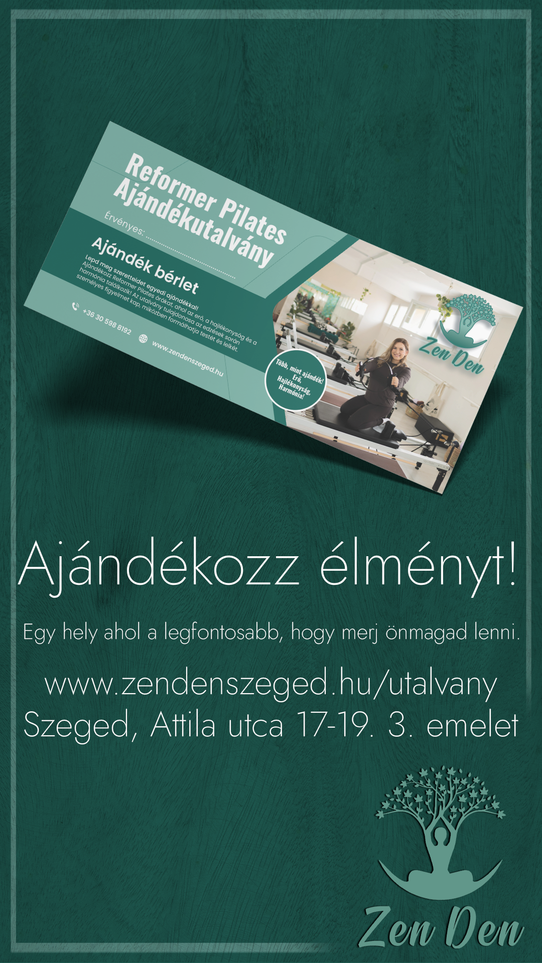 Zen Den Pilates Szeged Facebook ad