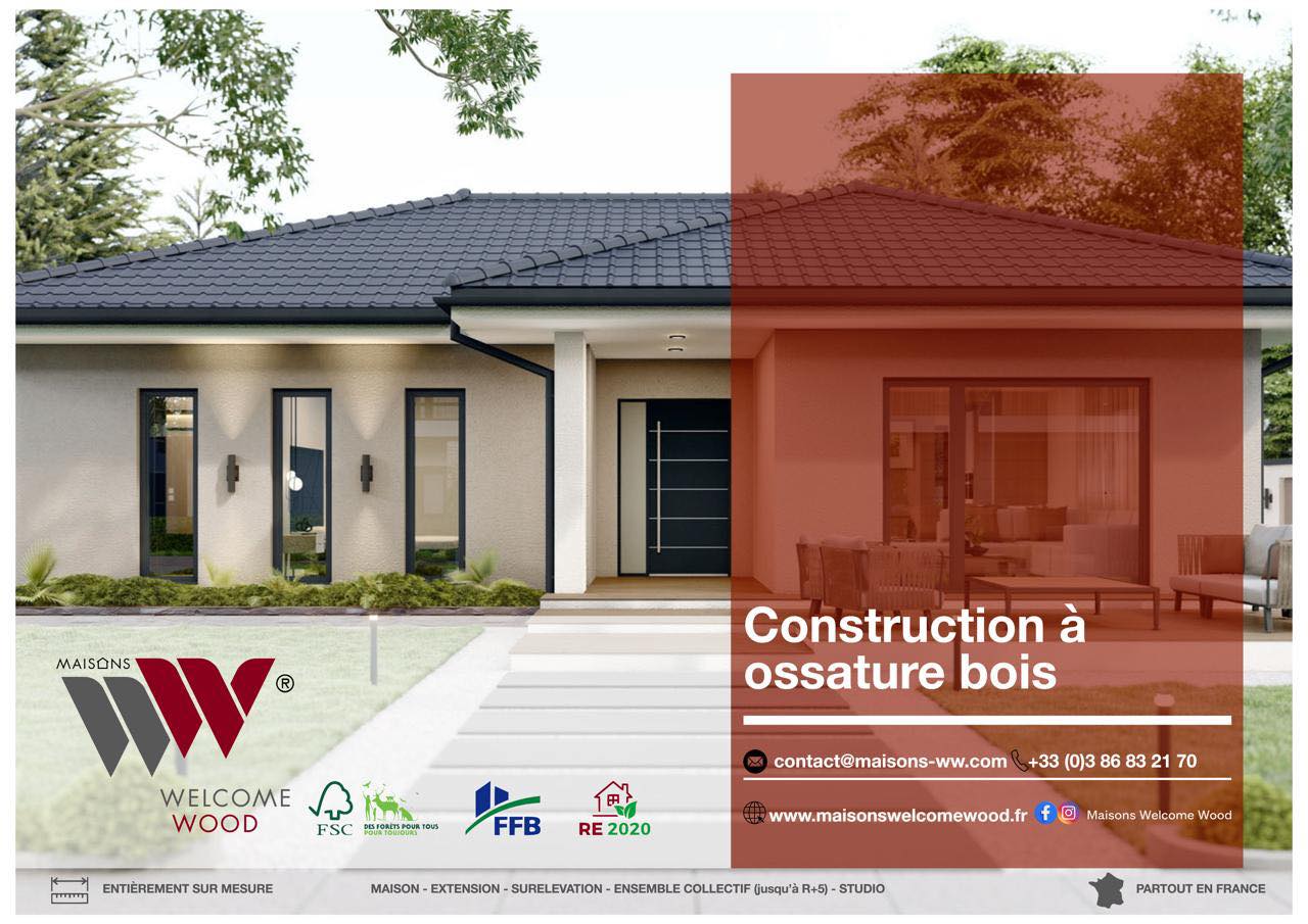 Maisons Welcome Wood Facebook ad: Welcome Wood | Constructeur de Maisons à Ossature Bois
