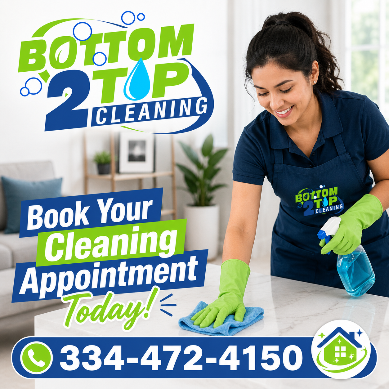 Bottom 2 Top Cleaning Services, LLC Facebook ad