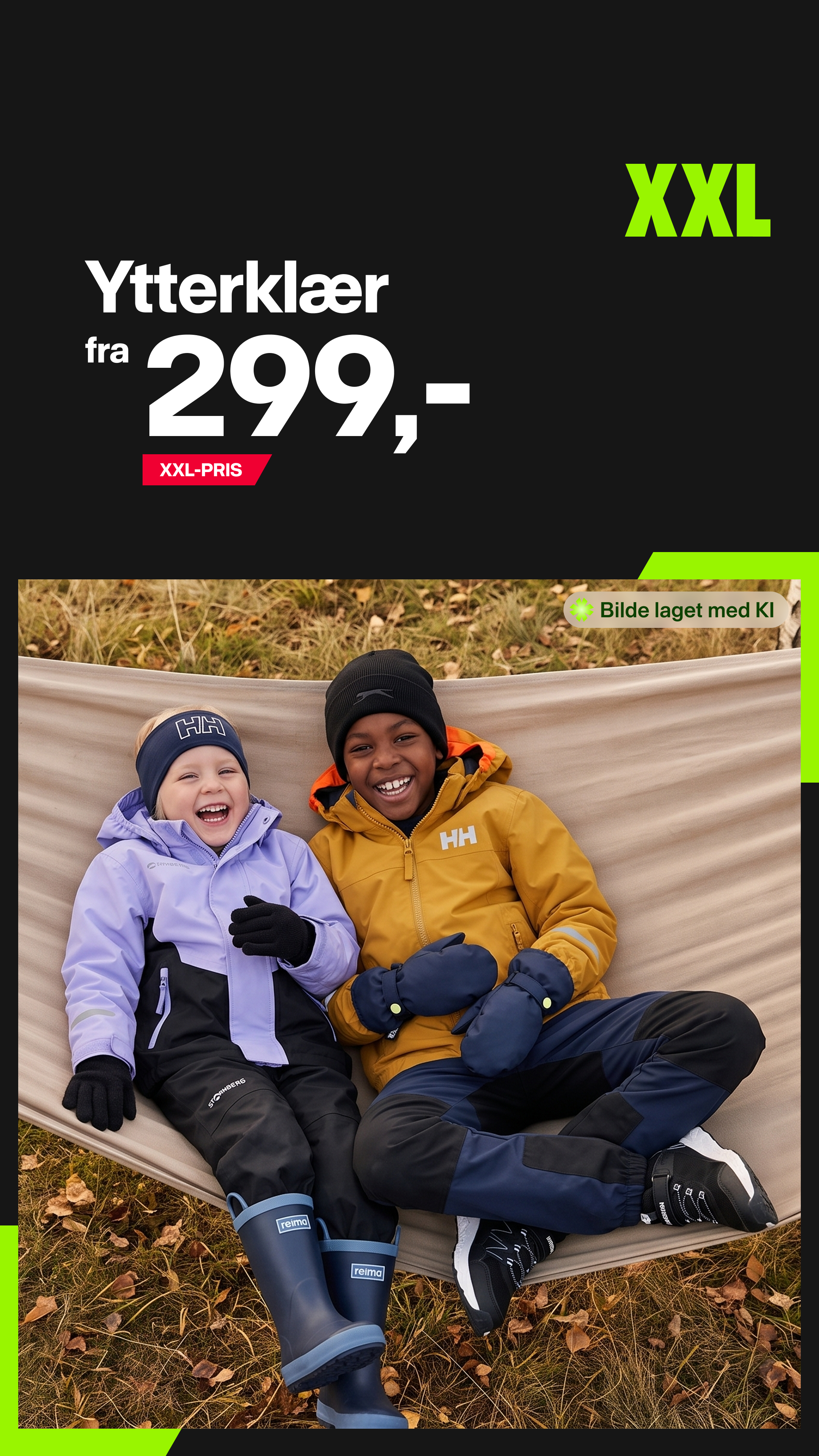 XXL Sport & Villmark Facebook ad: Hold dem aktive utendørs