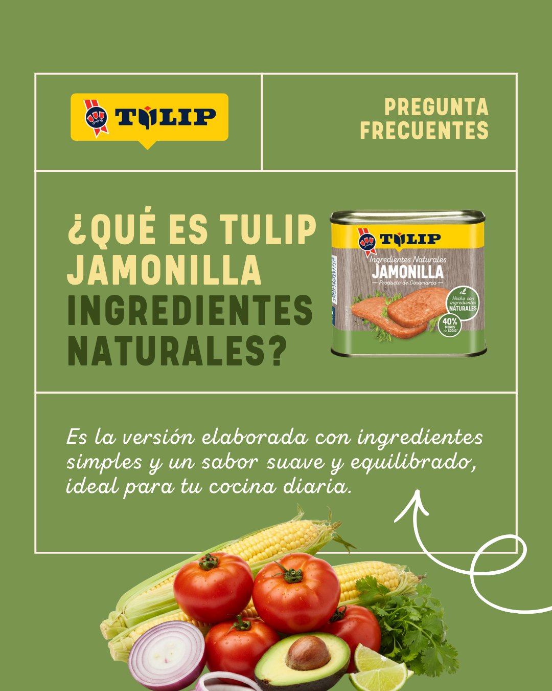 Tulip Panama Facebook ad: Lo que llevas a tu mesa importa