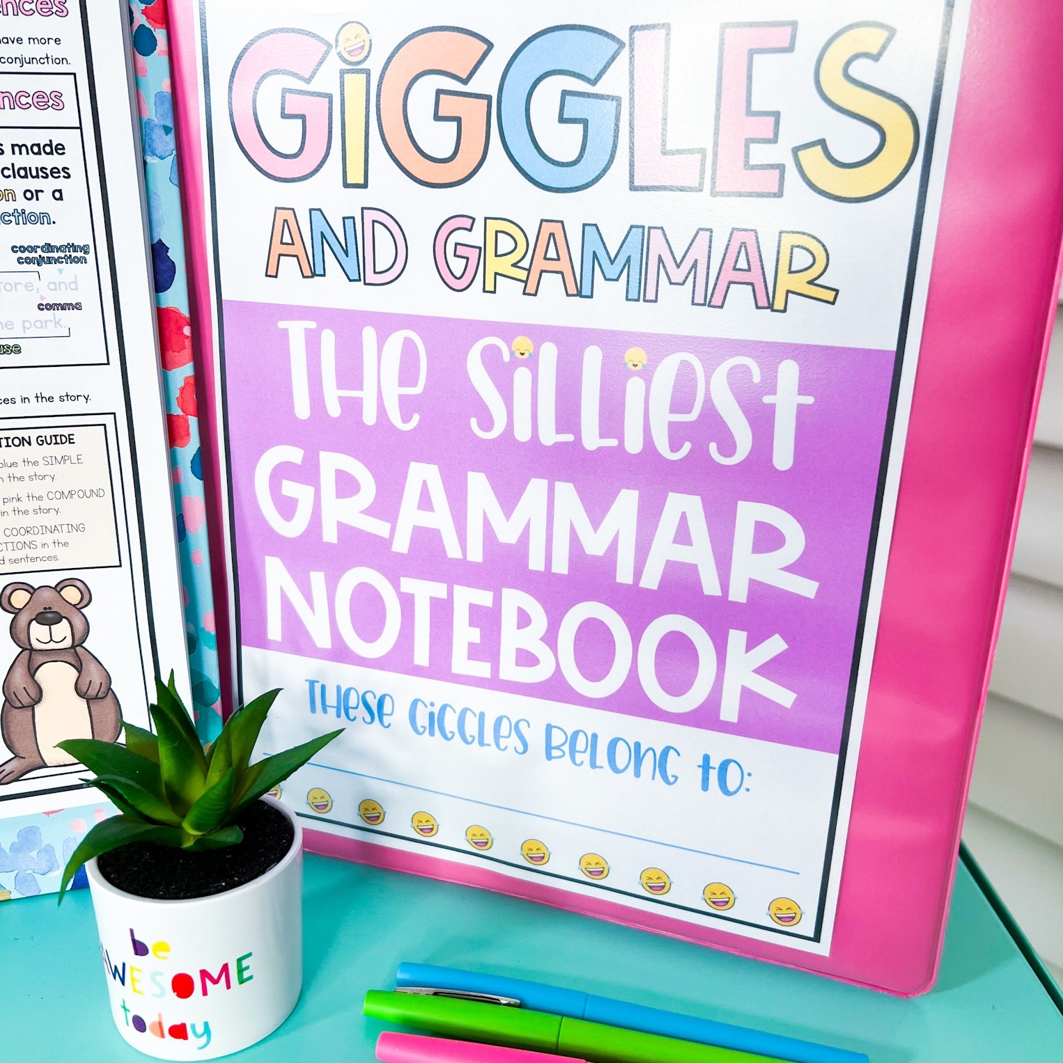 Teaching With a Mountain View Facebook ad: Giggles & Grammar Program