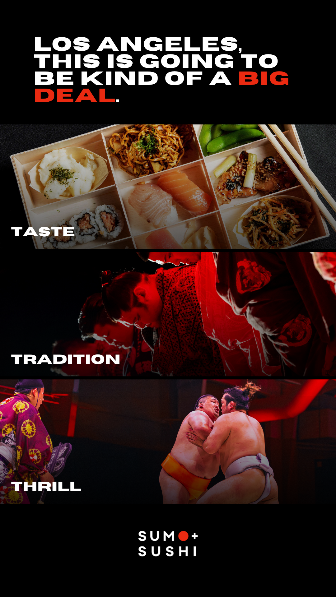 Sumo and Sushi Facebook ad