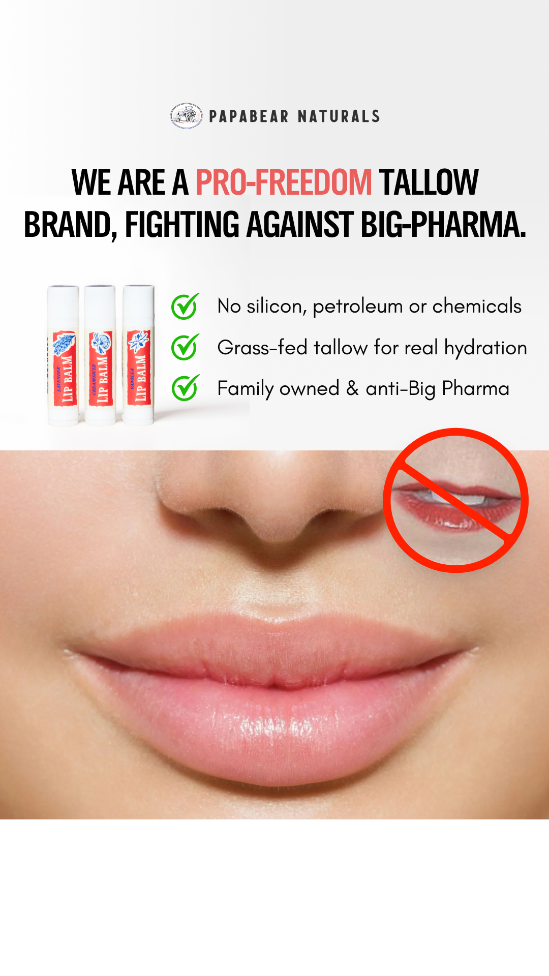 Papabear Naturals Facebook ad