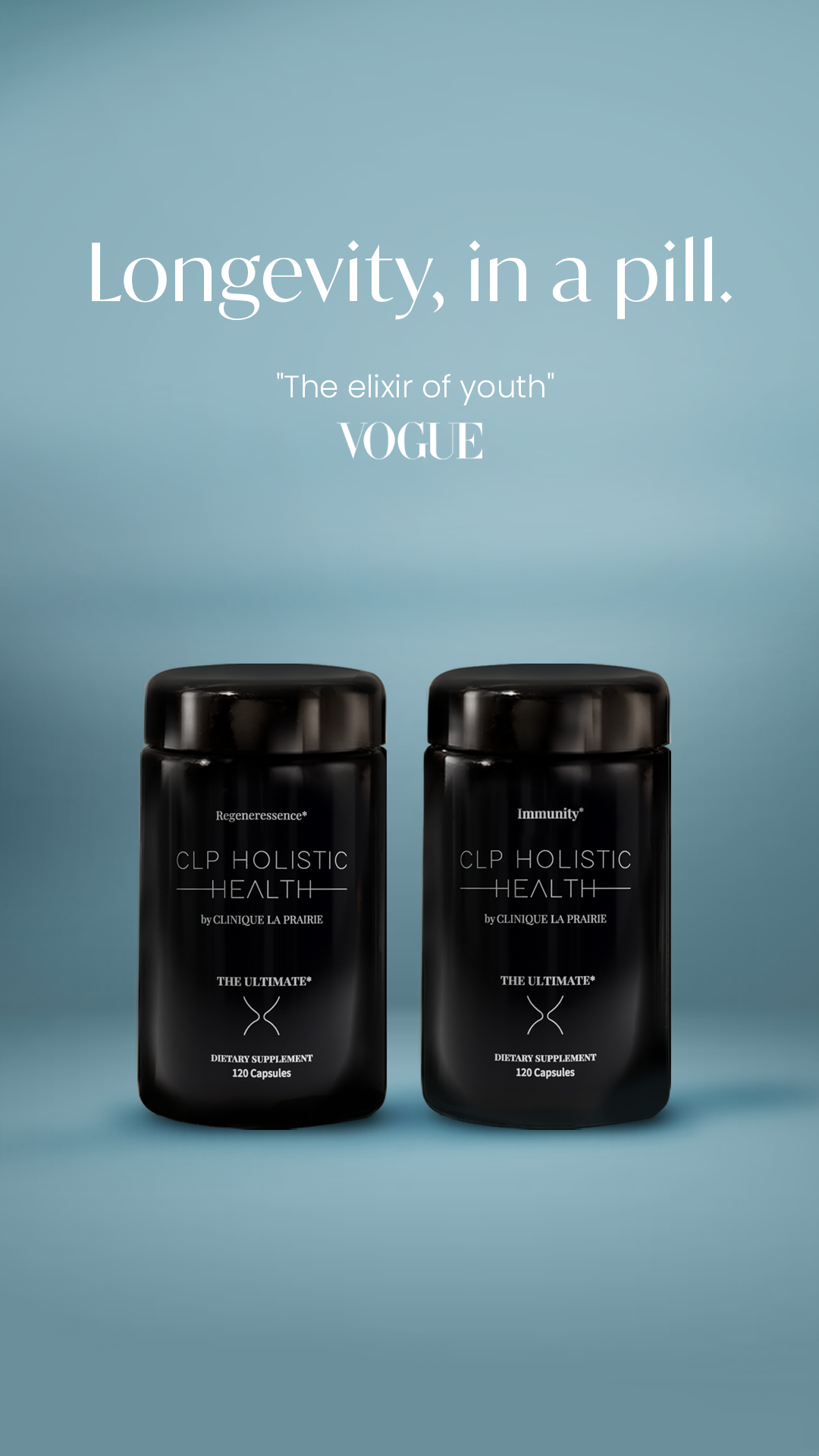 Holistic Health by Clinique La Prairie Facebook ad