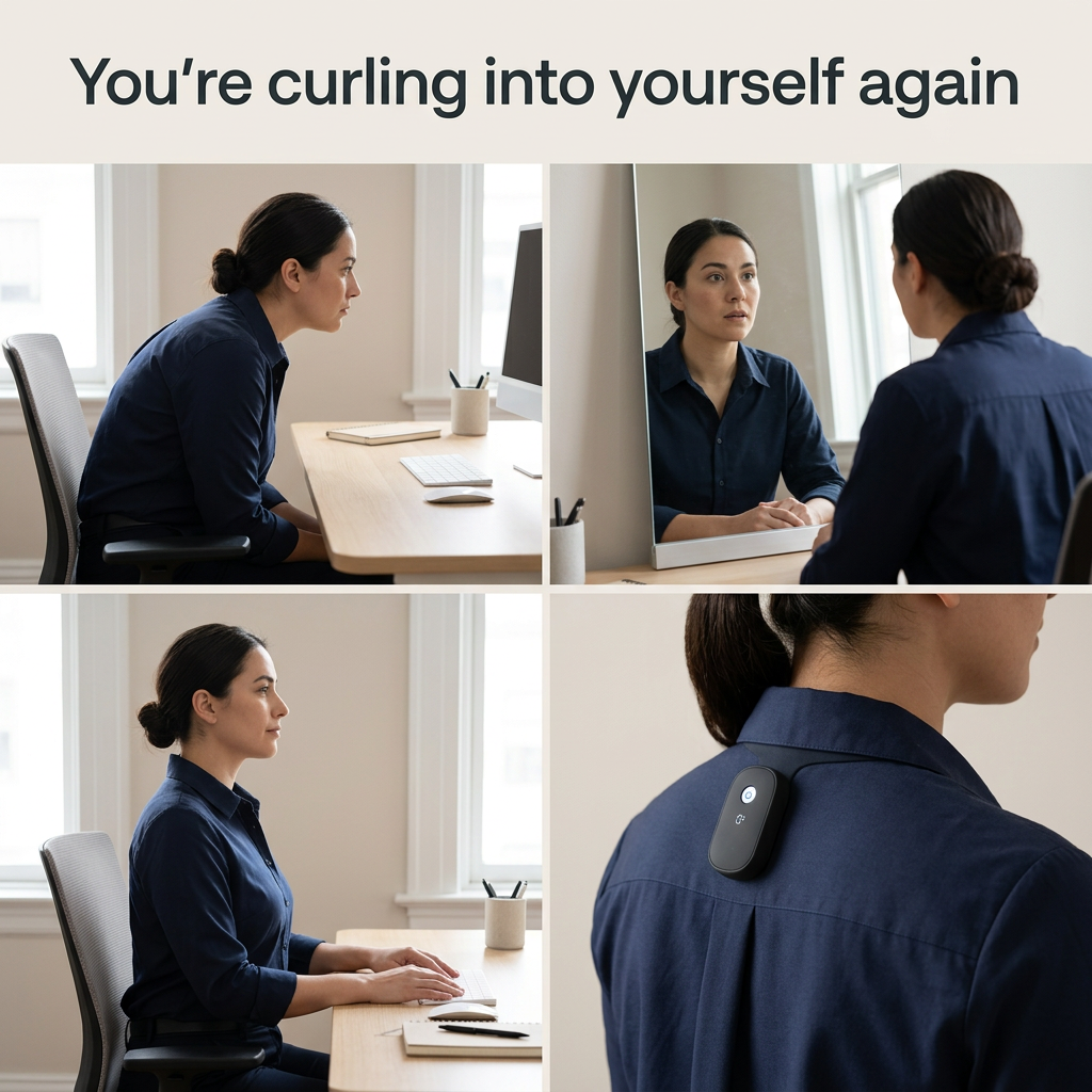 Kiki Nearby Facebook ad: When Posture Starts Curling Inward