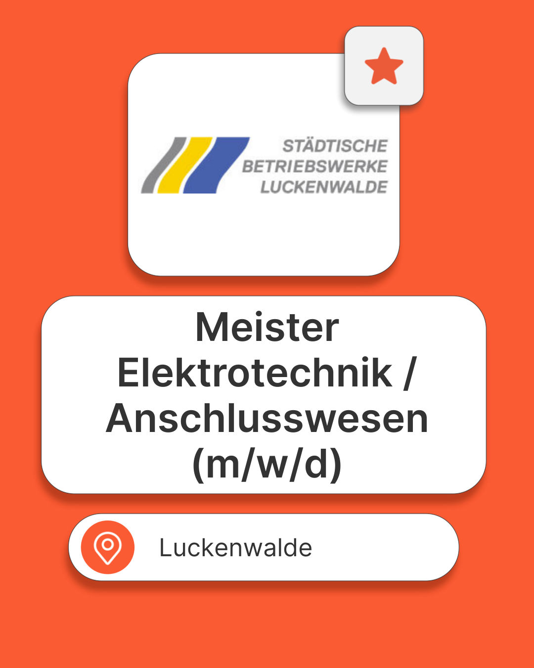 meine.jobs Facebook ad: Meister Elektrotechnik / Anschlusswesen (m/w/d)