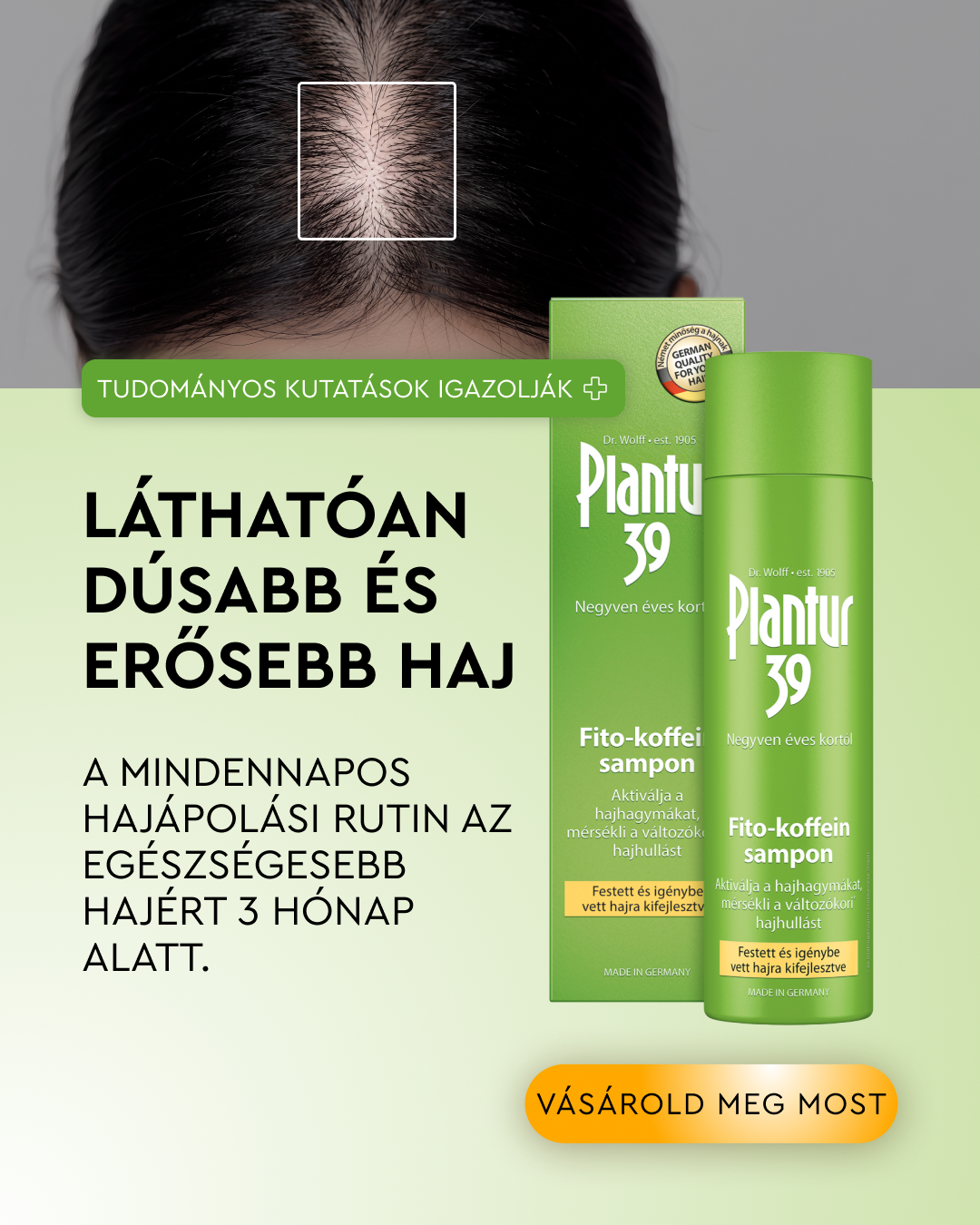 Plantur Facebook ad: A dúsabb és teltebb hajért