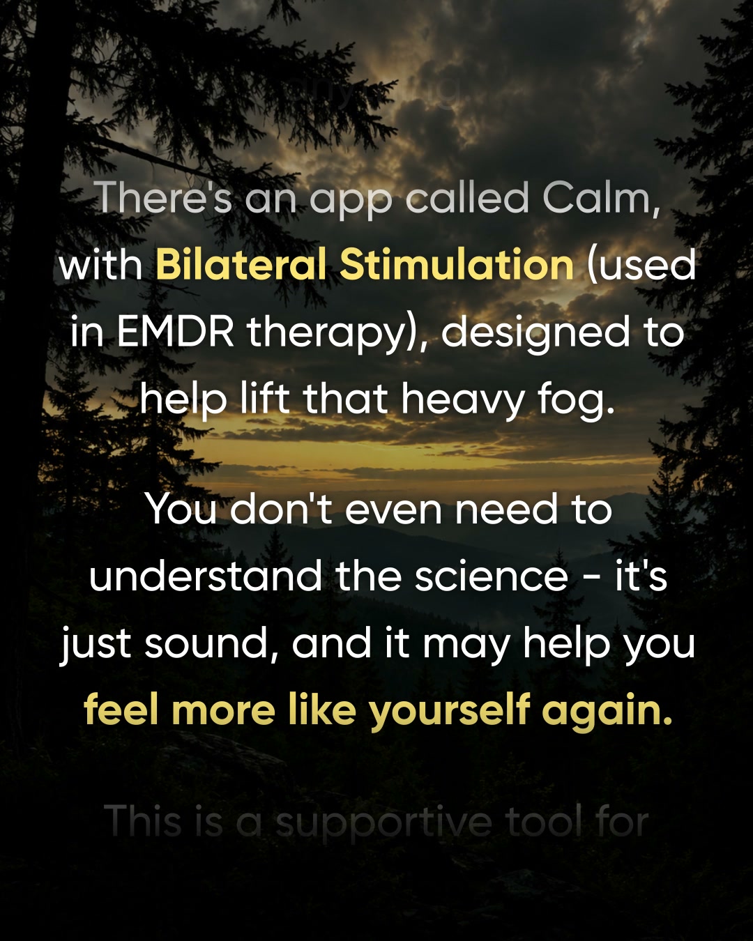 Calm Facebook ad: Take the quick test and find the EMDR-inspired sounds that…