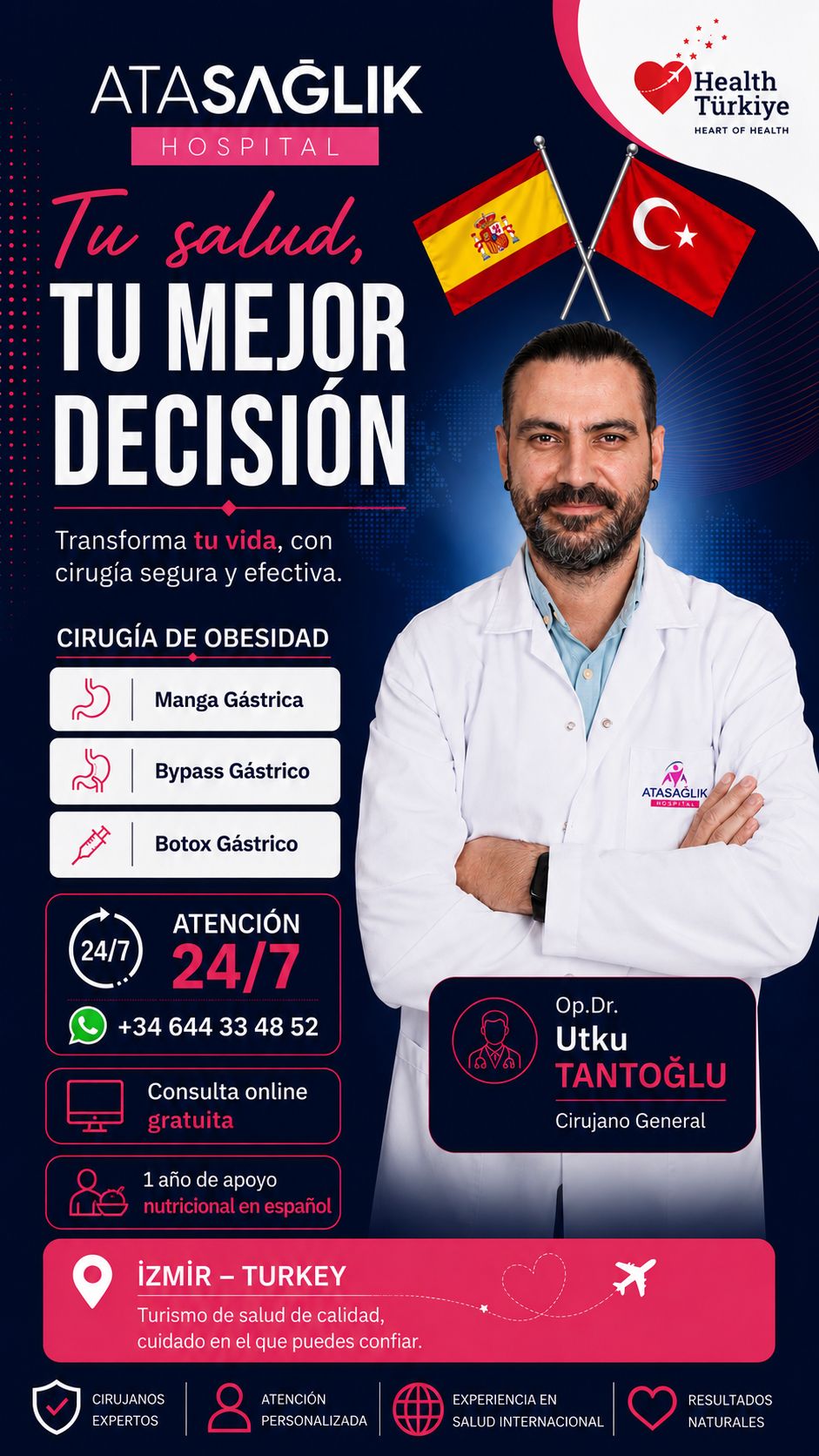 Private Ata Saglik Hospital Facebook ad from Jun 18, 2026