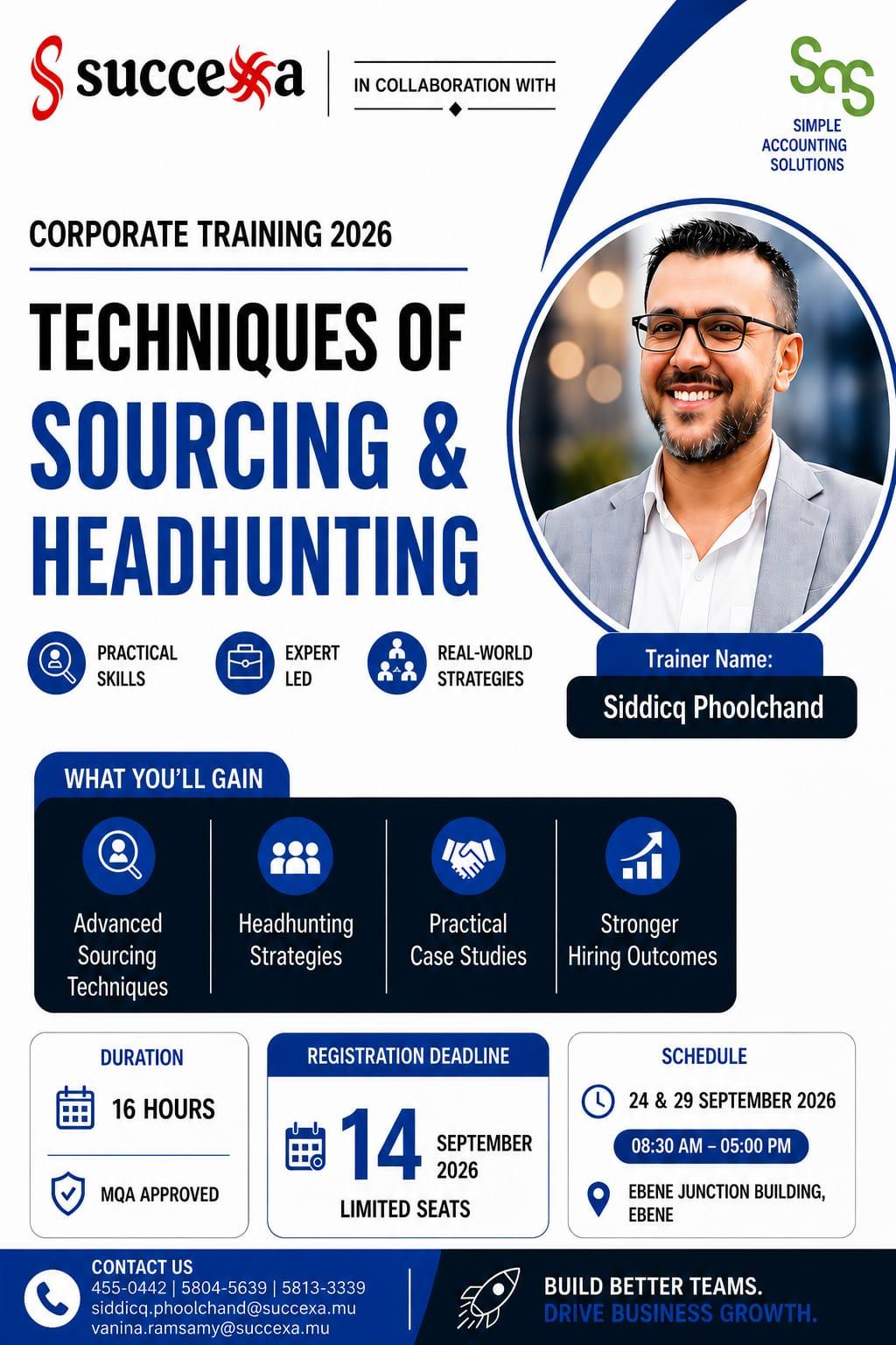 Succexa Ltd Facebook ad: TAKE YOUR SOURCING & HEADHUNTING SKILLS TO THE…