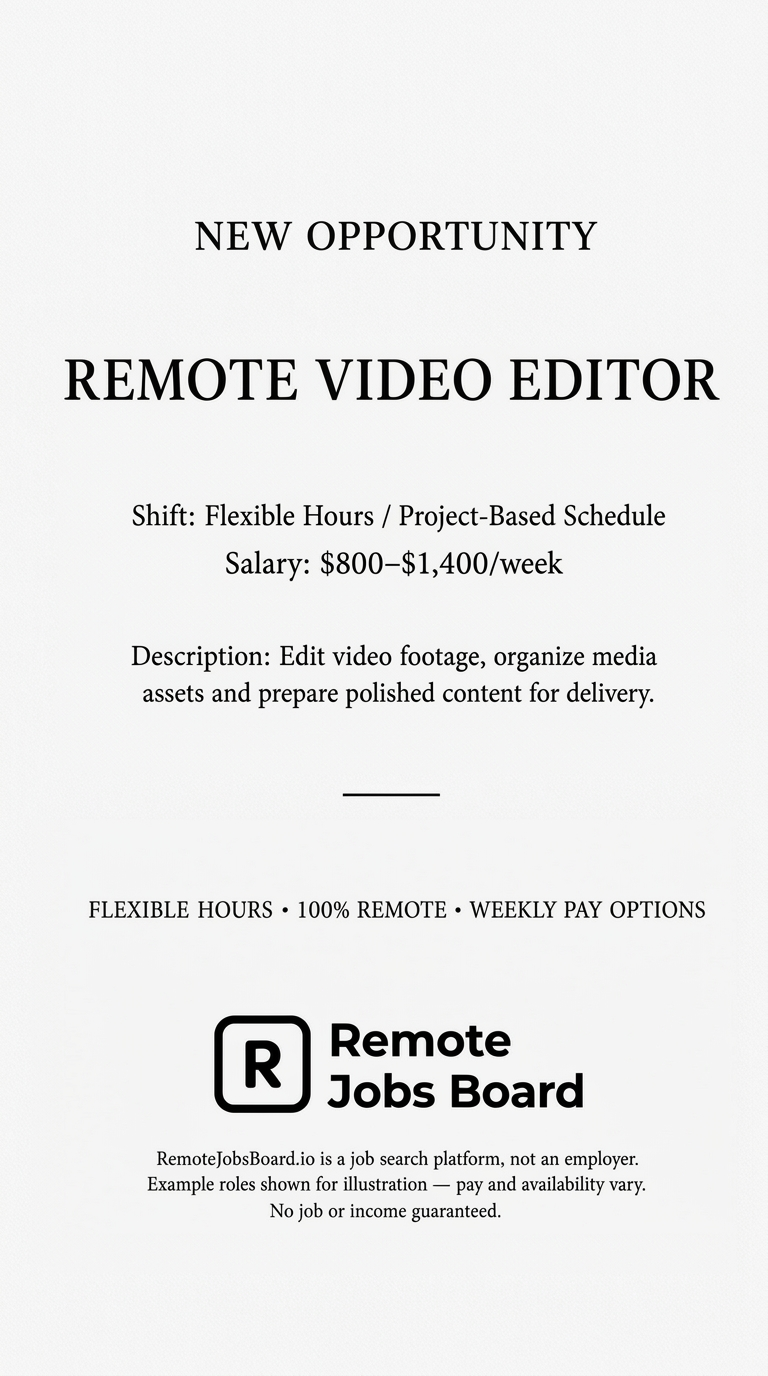 Remote Jobs Board - Work From Anywhere Facebook ad
