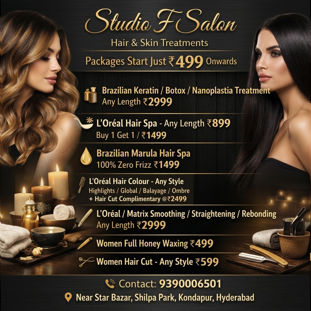 Studio f unisex salon Facebook ad