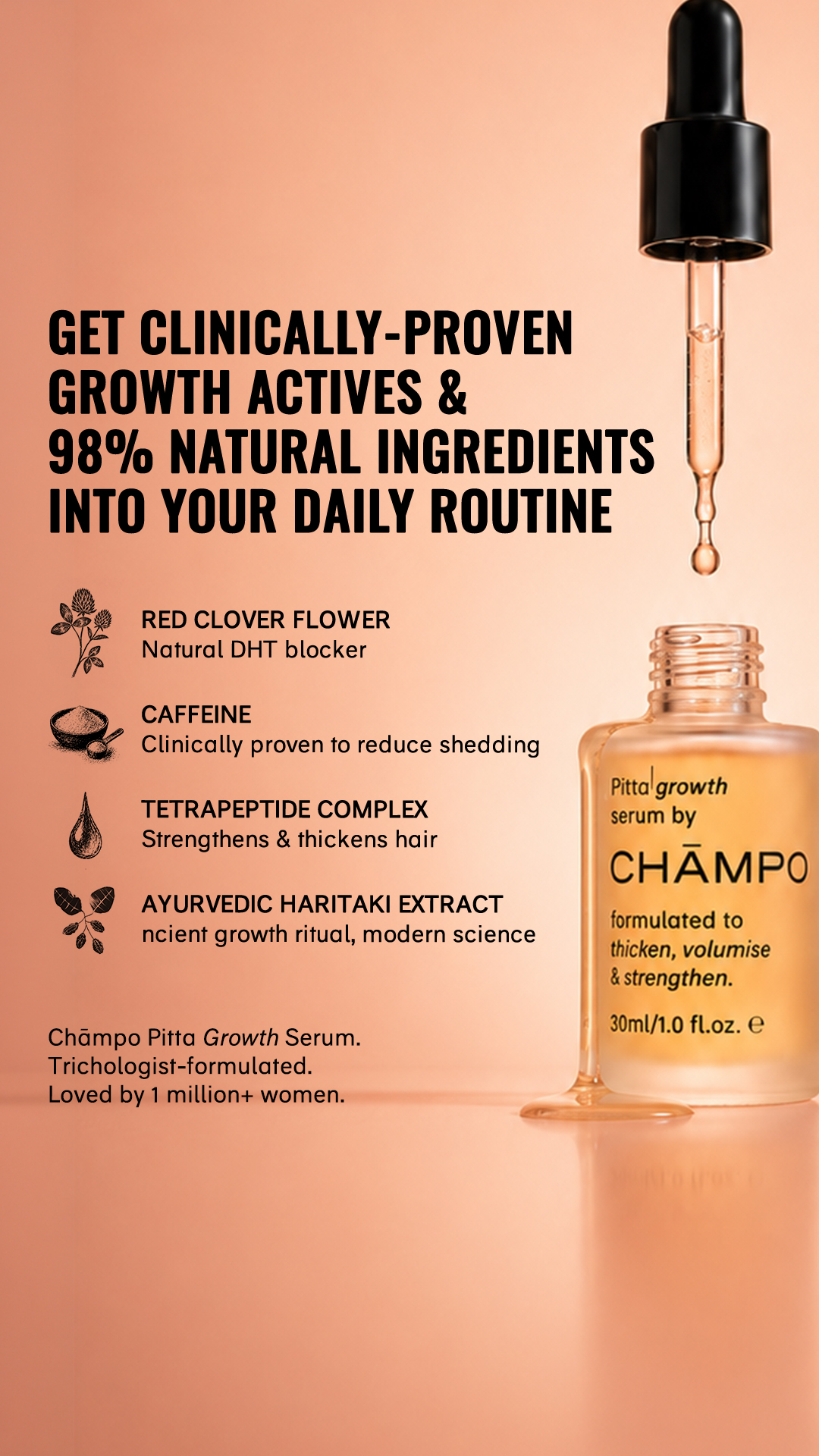 Chāmpo Haircare Facebook ad