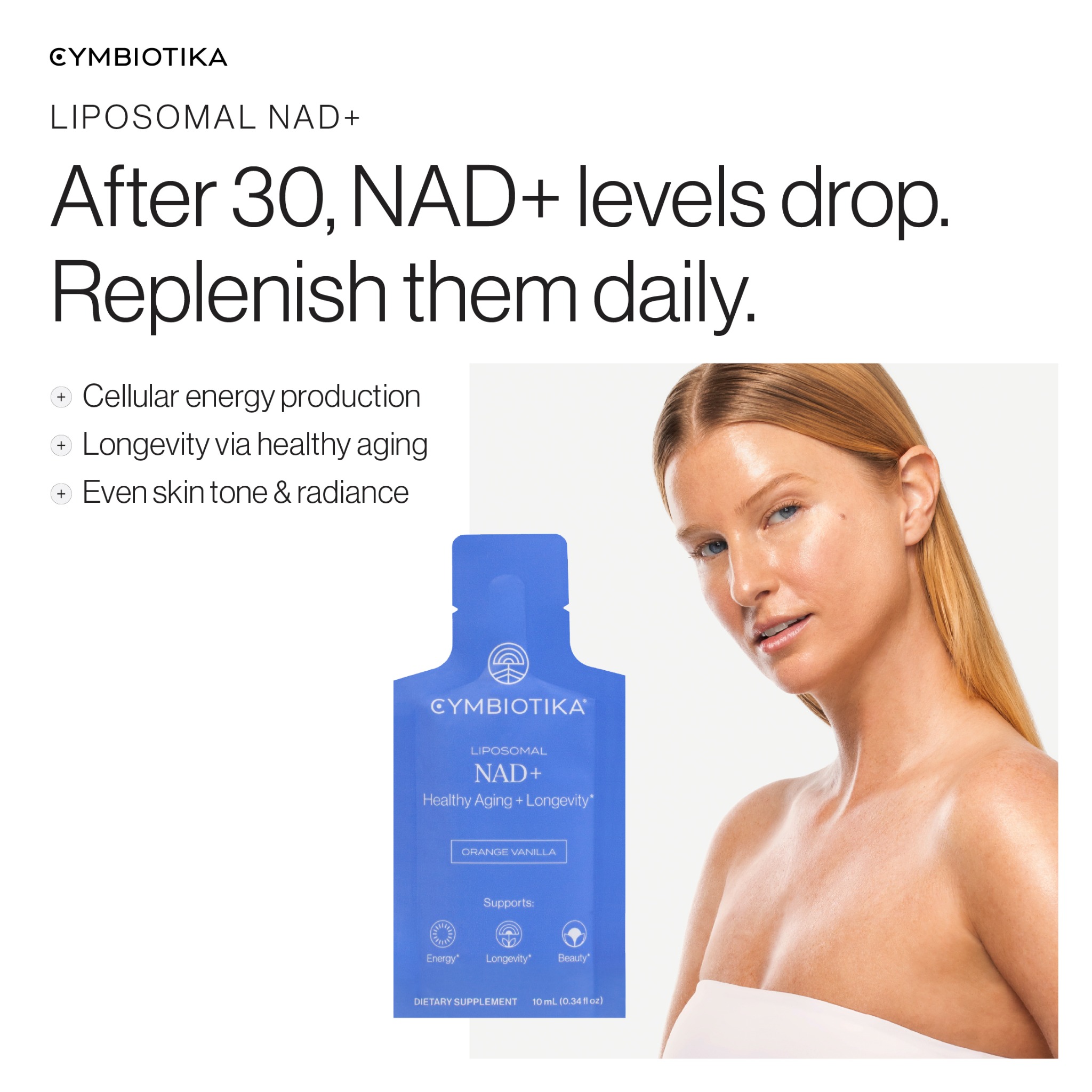 Cymbiotika Facebook ad: Redefining NAD+