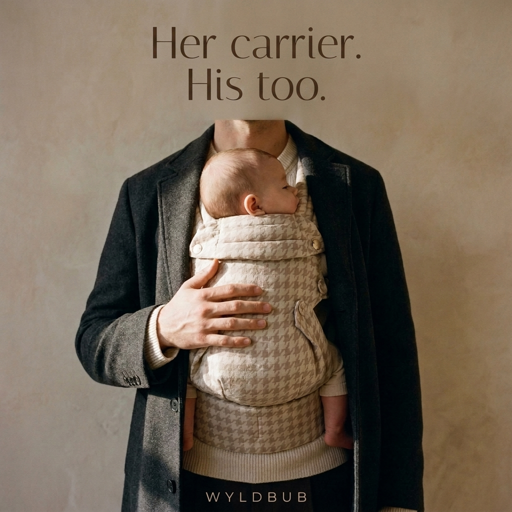 Wyld Bub Facebook ad: Her carrier. His too.