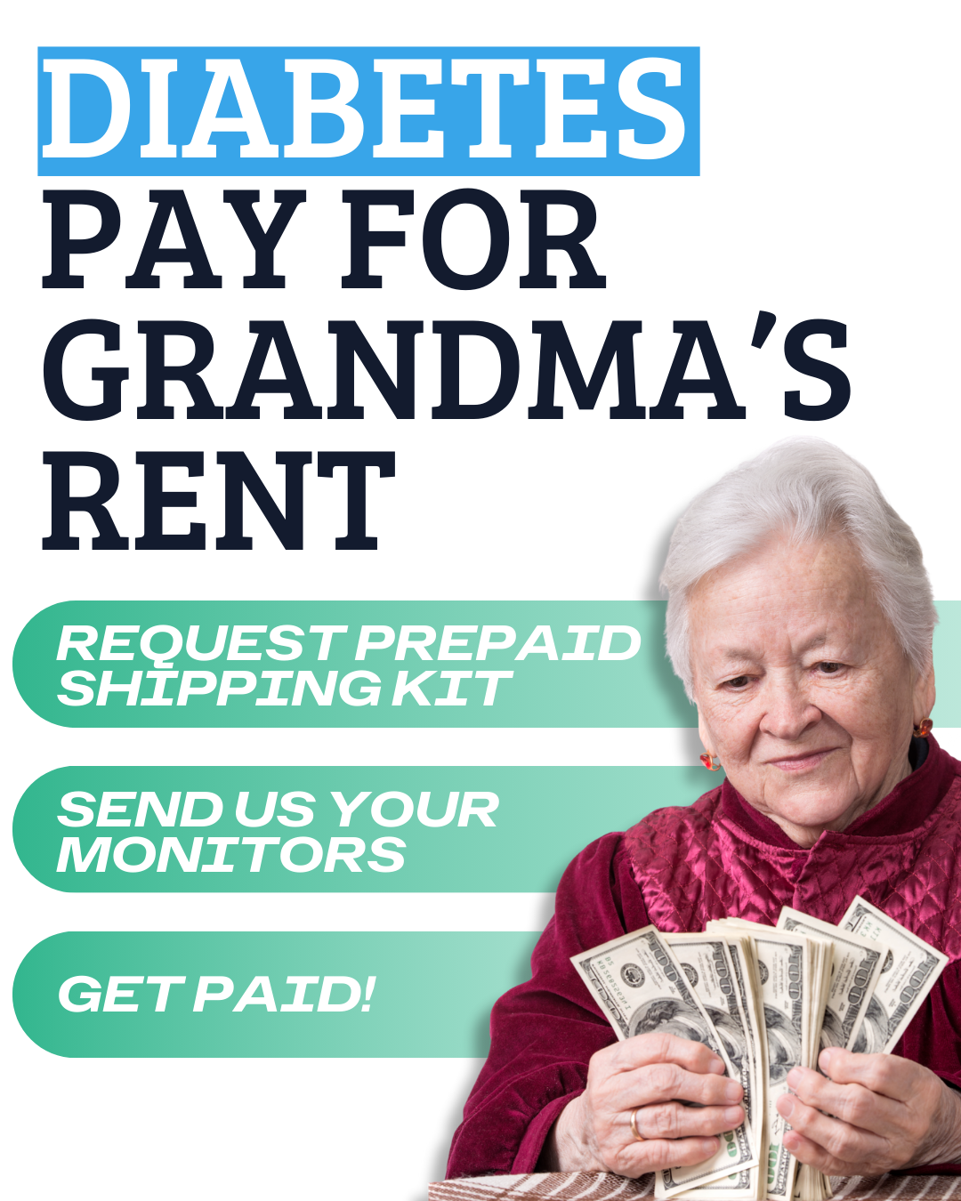Get Fast Cash For Strips Facebook ad: Get Paid Today for Your Diabetic Supplies